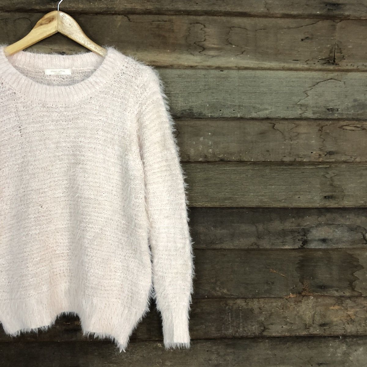 Homespun Knitwear × Japanese Brand Chocol Raffine Light Pink Mohair Shag Shaggy Knitwear#c1030 Size US M / EU 48-50 / 2 - 5 Thumbnail