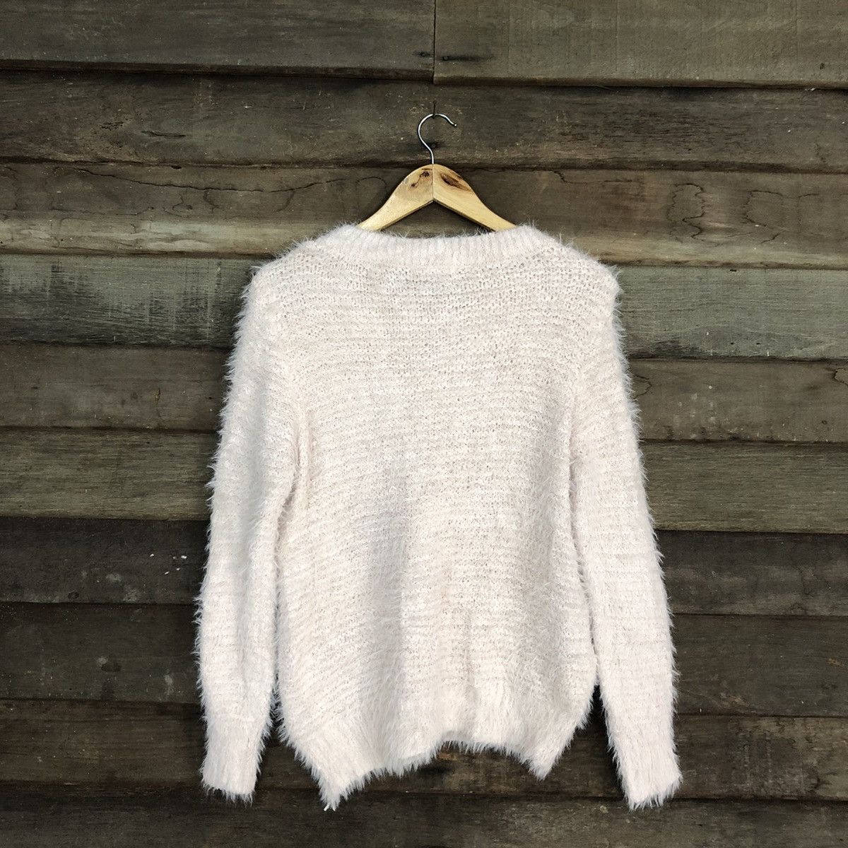 Homespun Knitwear × Japanese Brand Chocol Raffine Light Pink Mohair Shag Shaggy Knitwear#c1030 Size US M / EU 48-50 / 2 - 11 Thumbnail