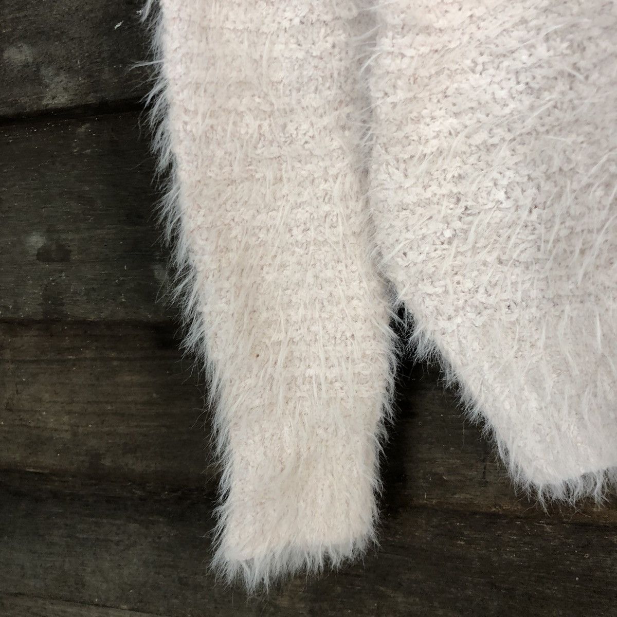 Homespun Knitwear × Japanese Brand Chocol Raffine Light Pink Mohair Shag Shaggy Knitwear#c1030 Size US M / EU 48-50 / 2 - 6 Thumbnail