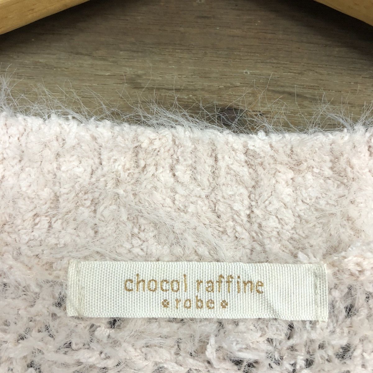 Homespun Knitwear × Japanese Brand Chocol Raffine Light Pink Mohair Shag Shaggy Knitwear#c1030 Size US M / EU 48-50 / 2 - 10 Thumbnail