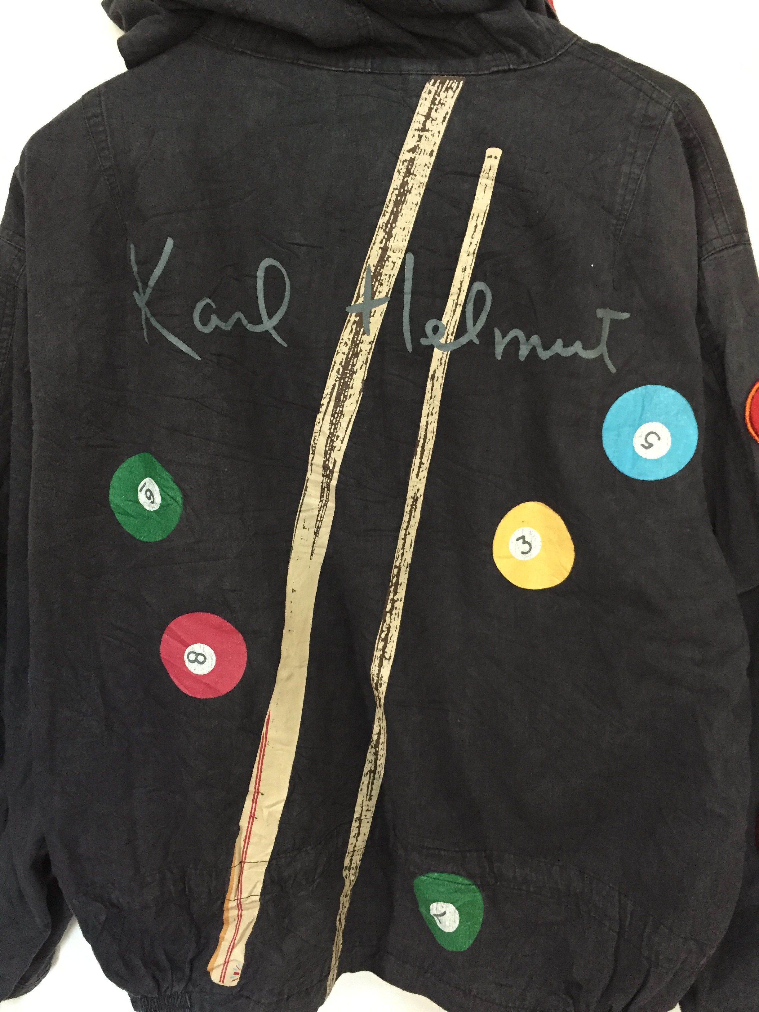 Karl Helmut 90's 8 ball patch Bomber jacket Size US M / EU 48-50 / 2 - 4 Thumbnail