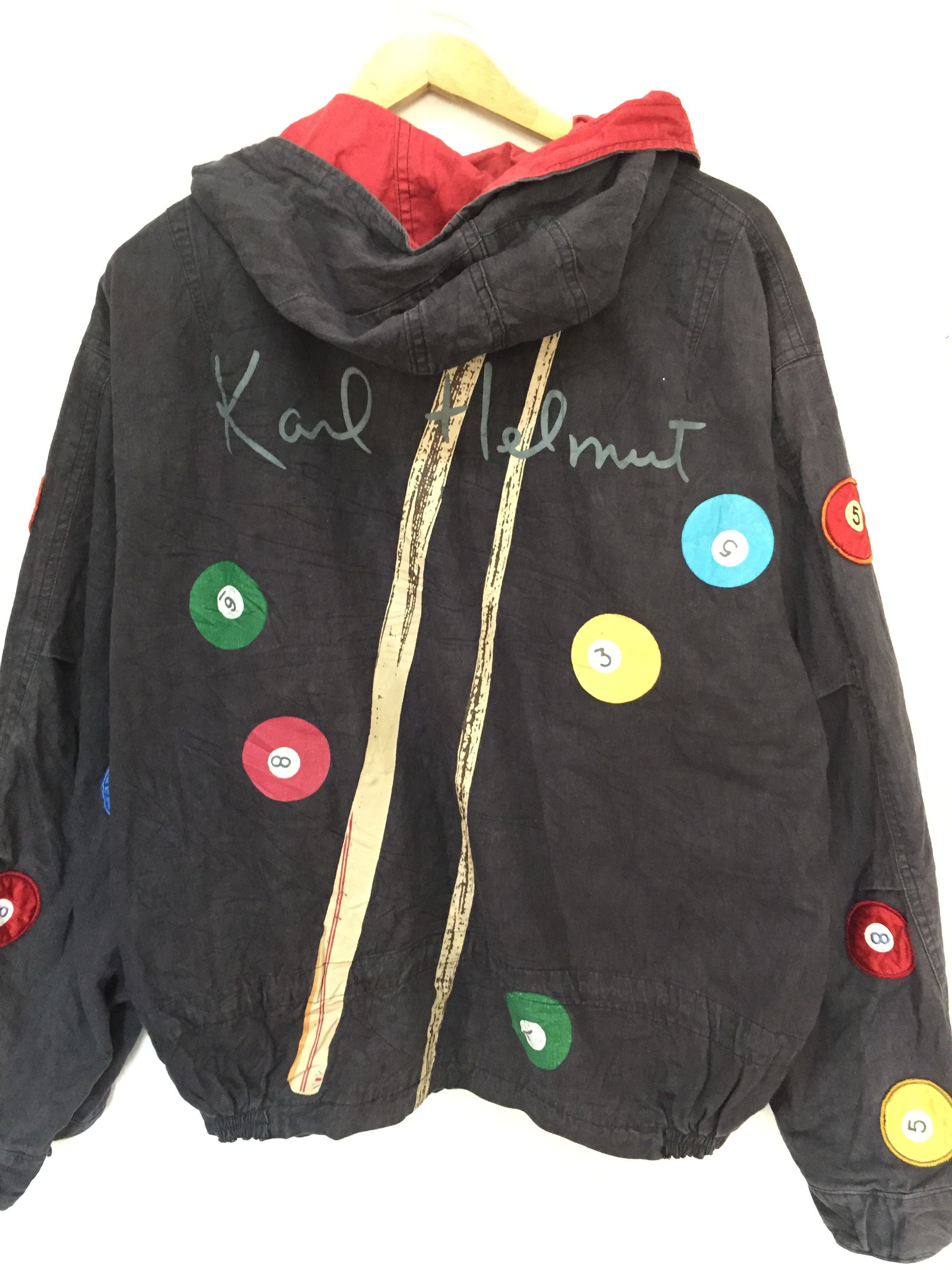 Karl Helmut 90's 8 ball patch Bomber jacket Size US M / EU 48-50 / 2 - 3 Thumbnail