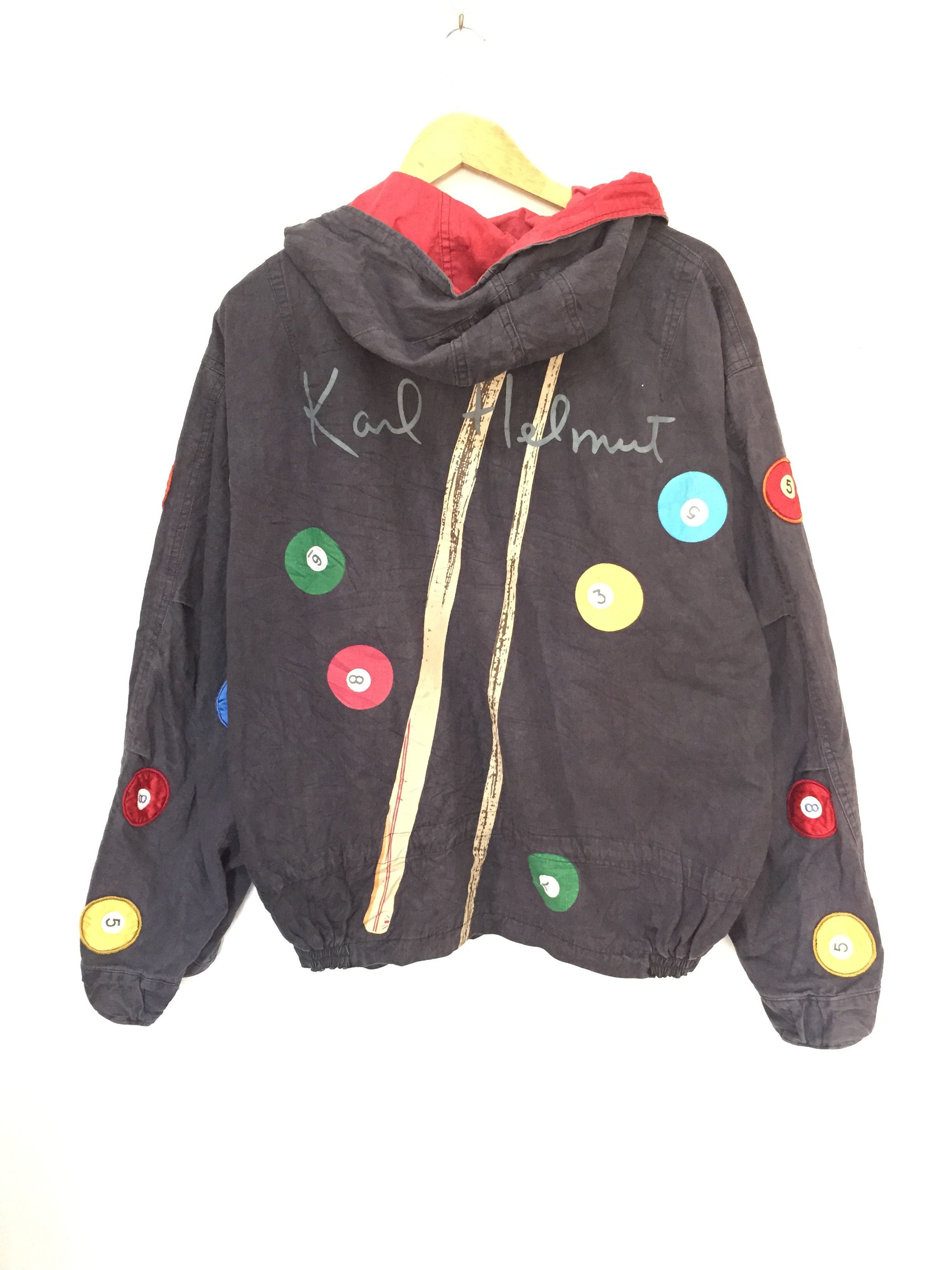 Karl Helmut 90's 8 ball patch Bomber jacket Size US M / EU 48-50 / 2 - 2 Thumbnail