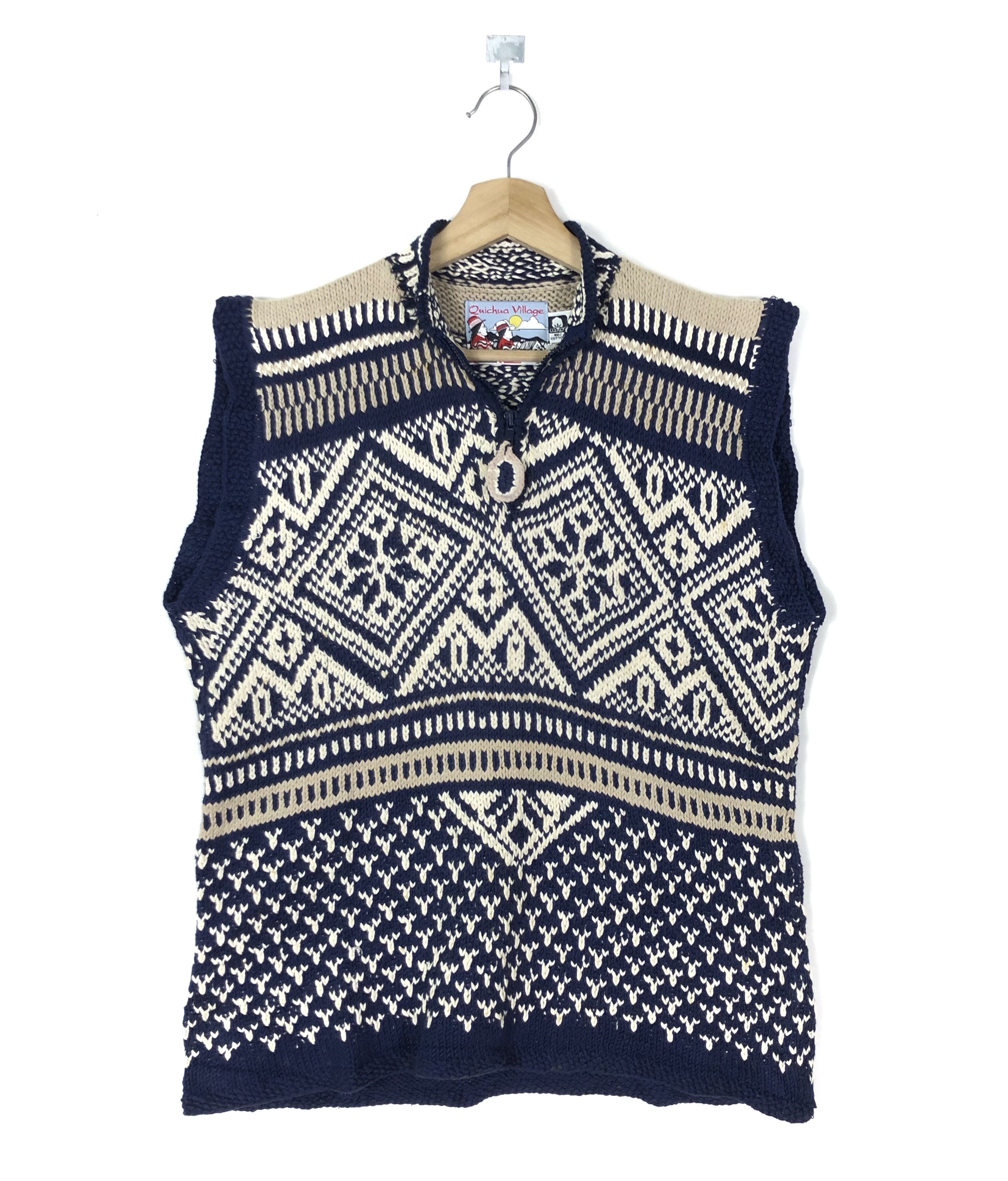RARE🔥VINTAGE 90’S ECUADORIAN HANDMADE KNIT SWEATER VEST