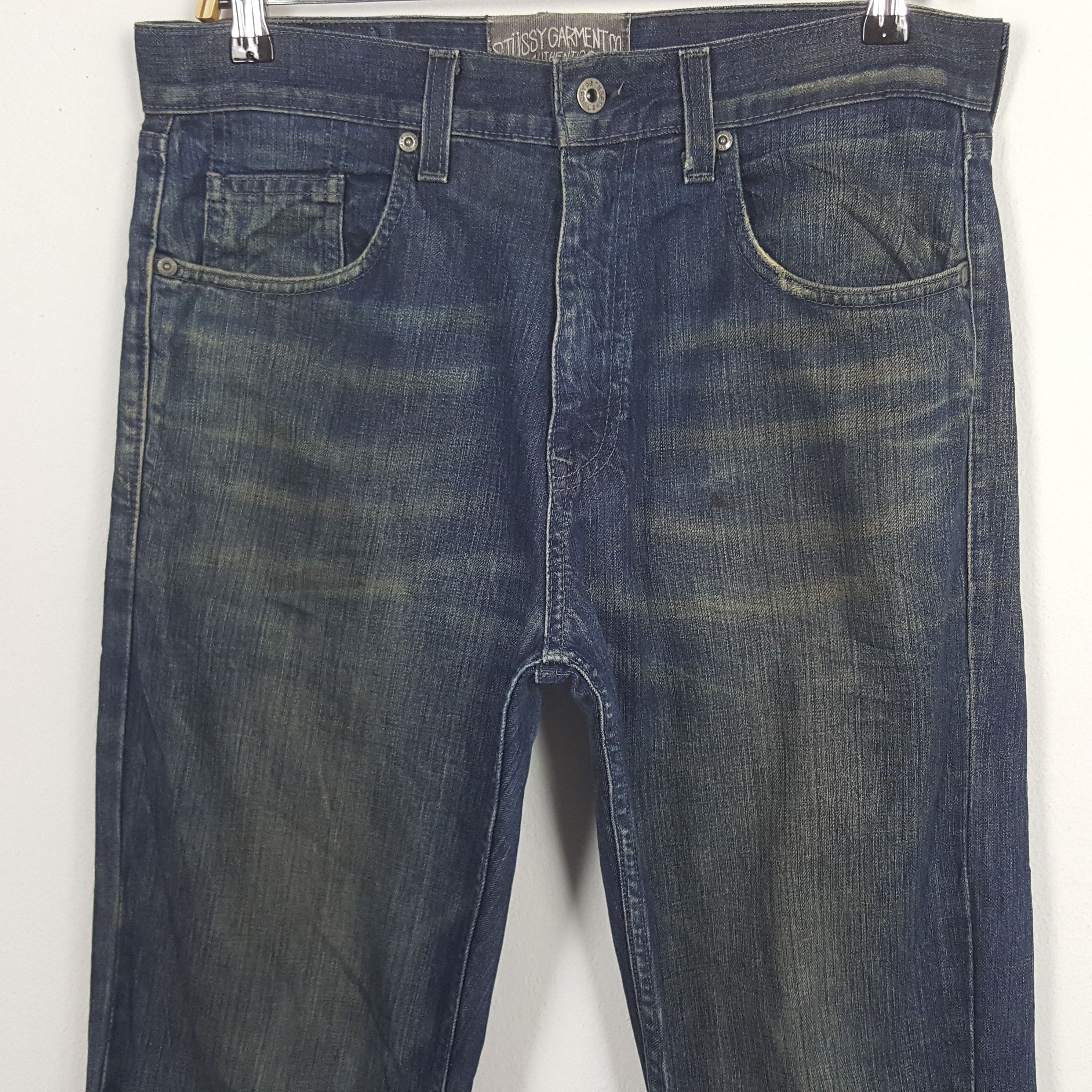 Stussy × Vintage Vintage Stussy Custom Art Big Logo Denim Size US 34 / EU 50 - 4 Thumbnail
