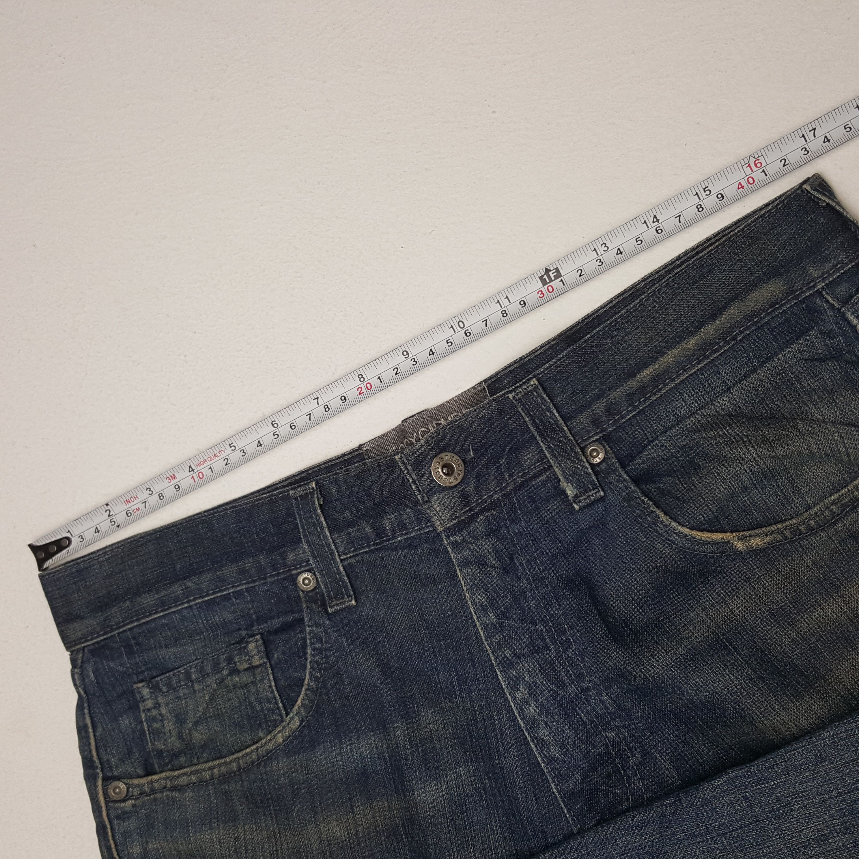 Stussy × Vintage Vintage Stussy Custom Art Big Logo Denim Size US 34 / EU 50 - 7 Thumbnail