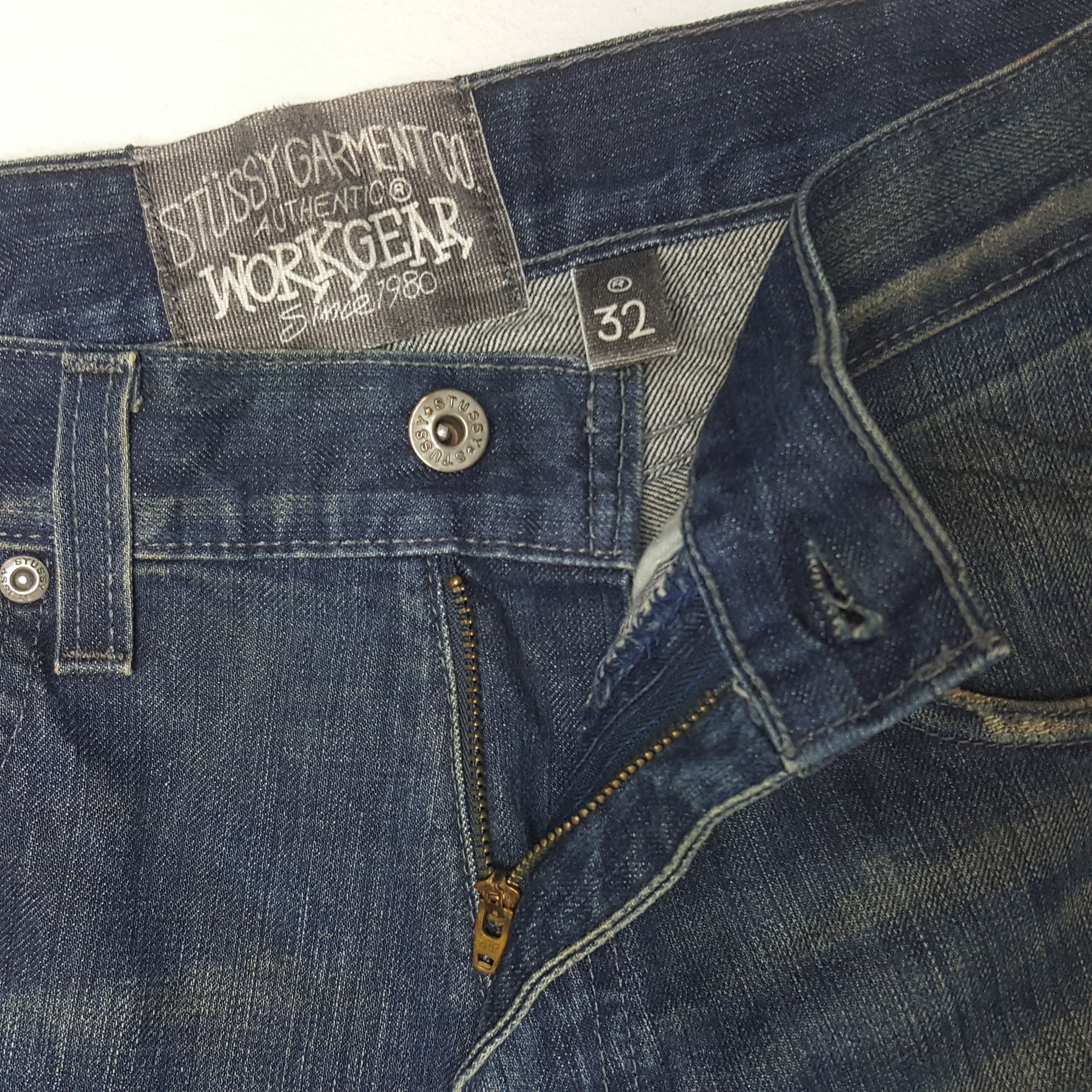 Stussy × Vintage Vintage Stussy Custom Art Big Logo Denim Size US 34 / EU 50 - 12 Thumbnail
