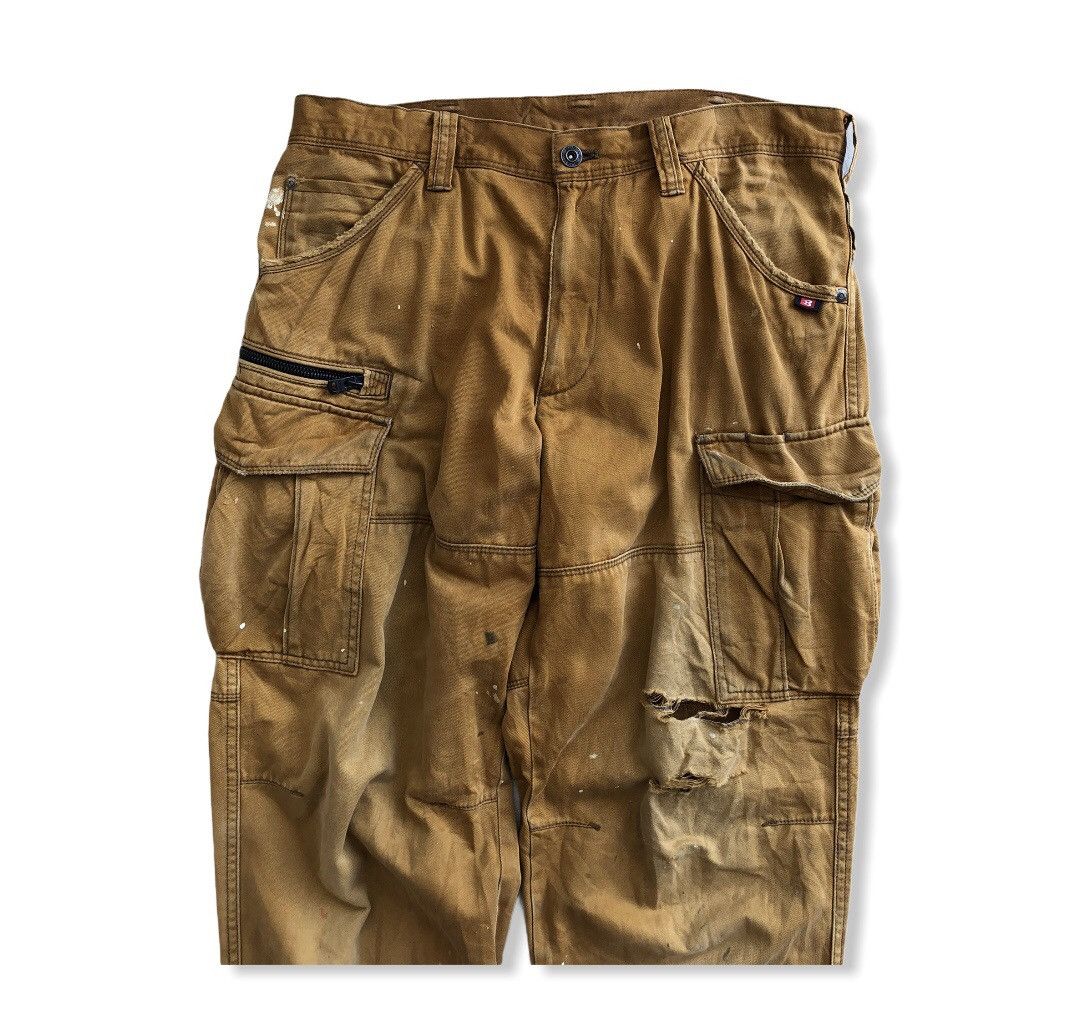 Japanese Brand Japanese Brand Burtle Patchwork Cargo PAnt Size US 33 - 2 Thumbnail