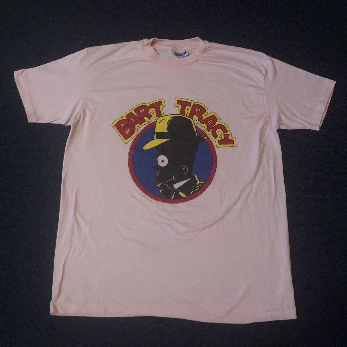 The Simpsons Vintage 1990s Bart Simpson Dick Black Bart Tracy Logo Tee Size US XL / EU 56 / 4 - 2 Thumbnail