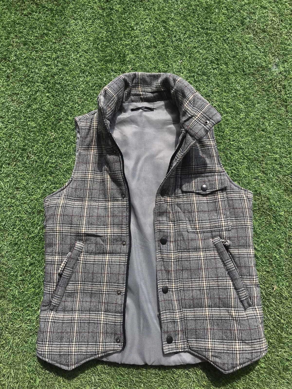 Vintage Super Rare Vintage Nova Check Vest Jacket Size US M / EU 48-50 / 2 - 4 Thumbnail
