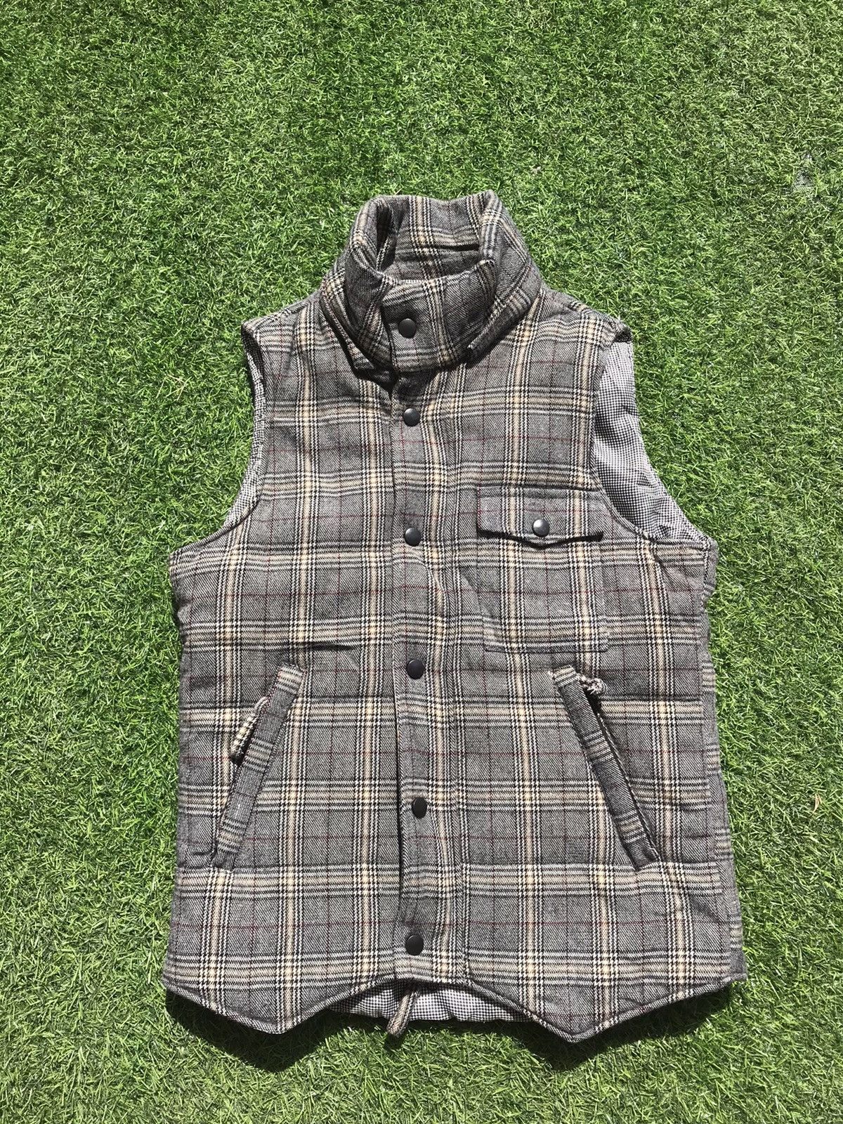 Vintage Super Rare Vintage Nova Check Vest Jacket Size US M / EU 48-50 / 2 - 1 Thumbnail