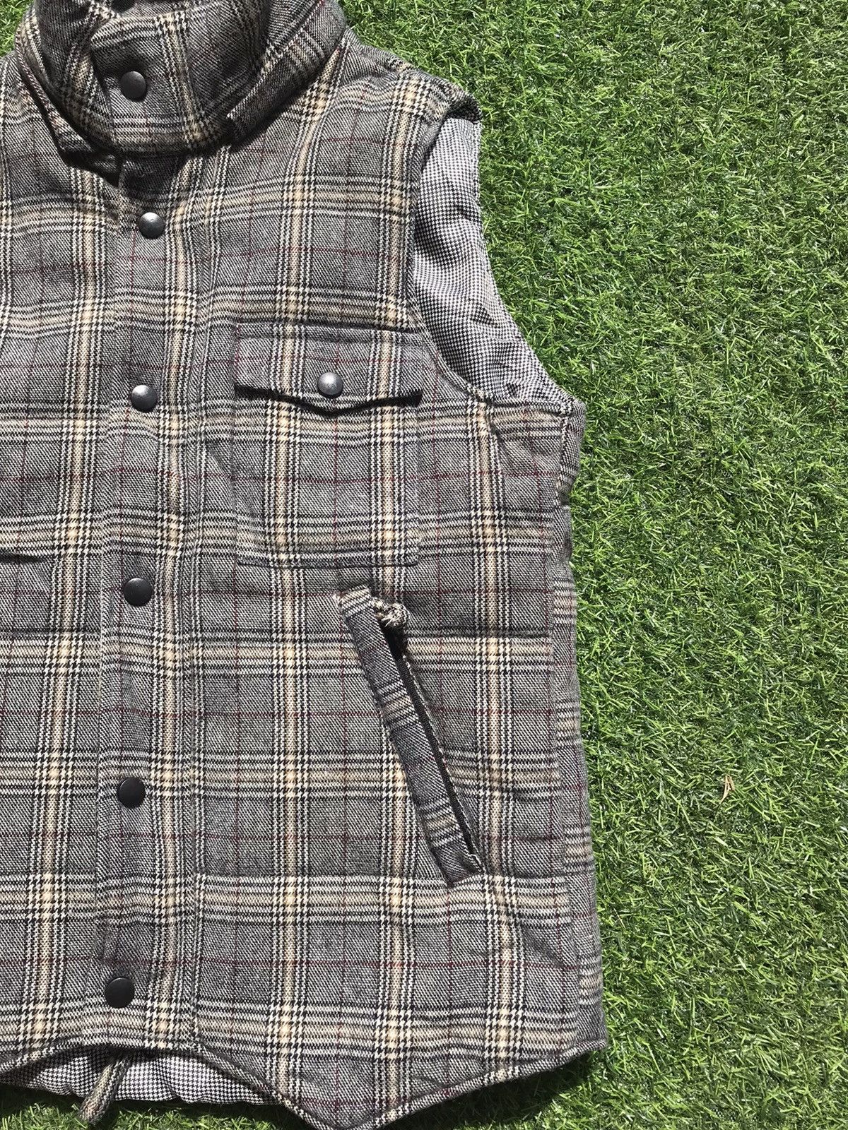 Vintage Super Rare Vintage Nova Check Vest Jacket Size US M / EU 48-50 / 2 - 2 Thumbnail