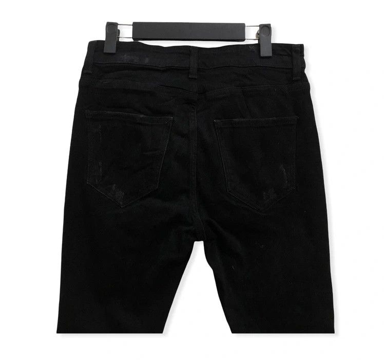 Zara Zara Distressed Black Denim Pant Size US 30 / EU 46 - 6 Thumbnail