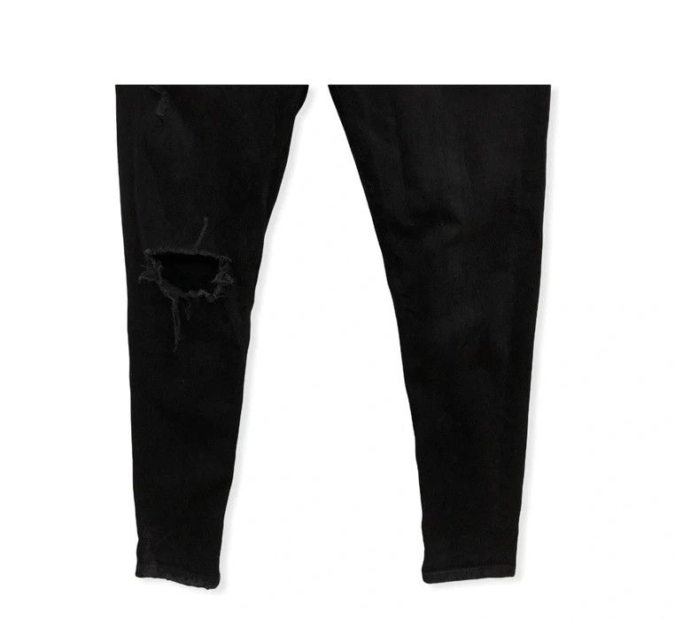 Zara Zara Distressed Black Denim Pant Size US 30 / EU 46 - 5 Thumbnail