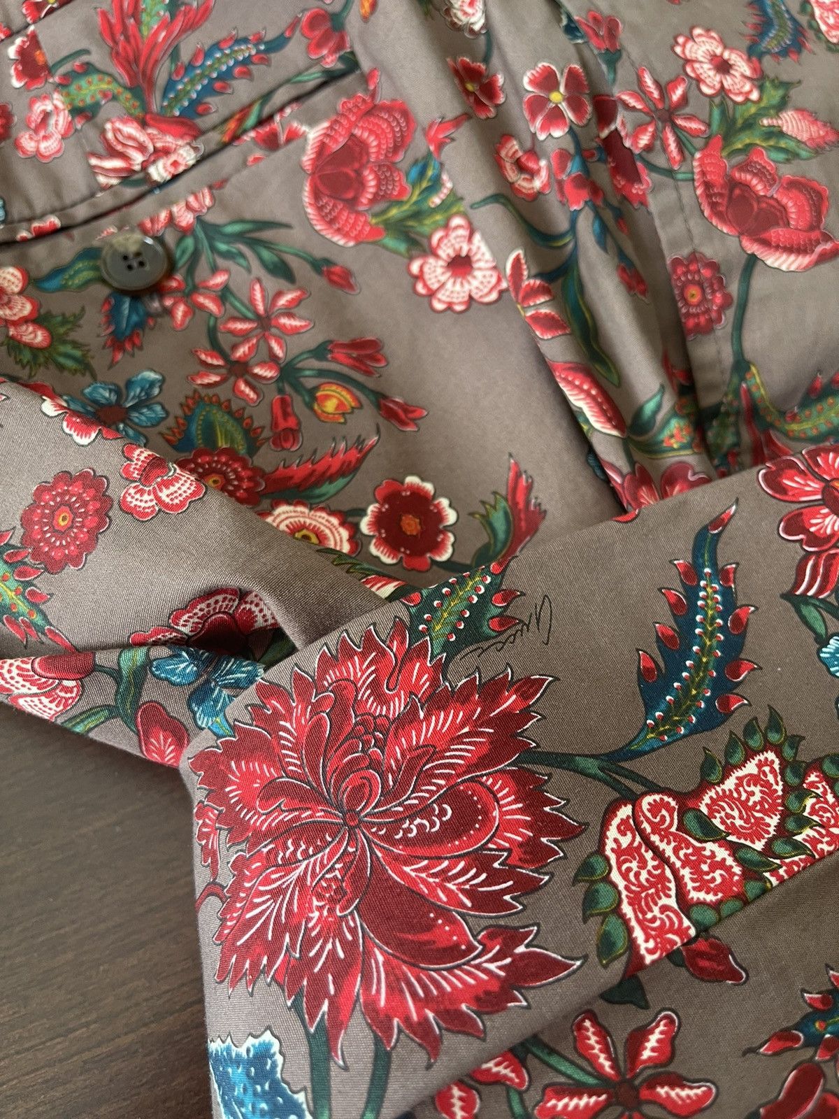 Gucci floral brown riding pants Size US 30 / EU 46 - 6 Thumbnail