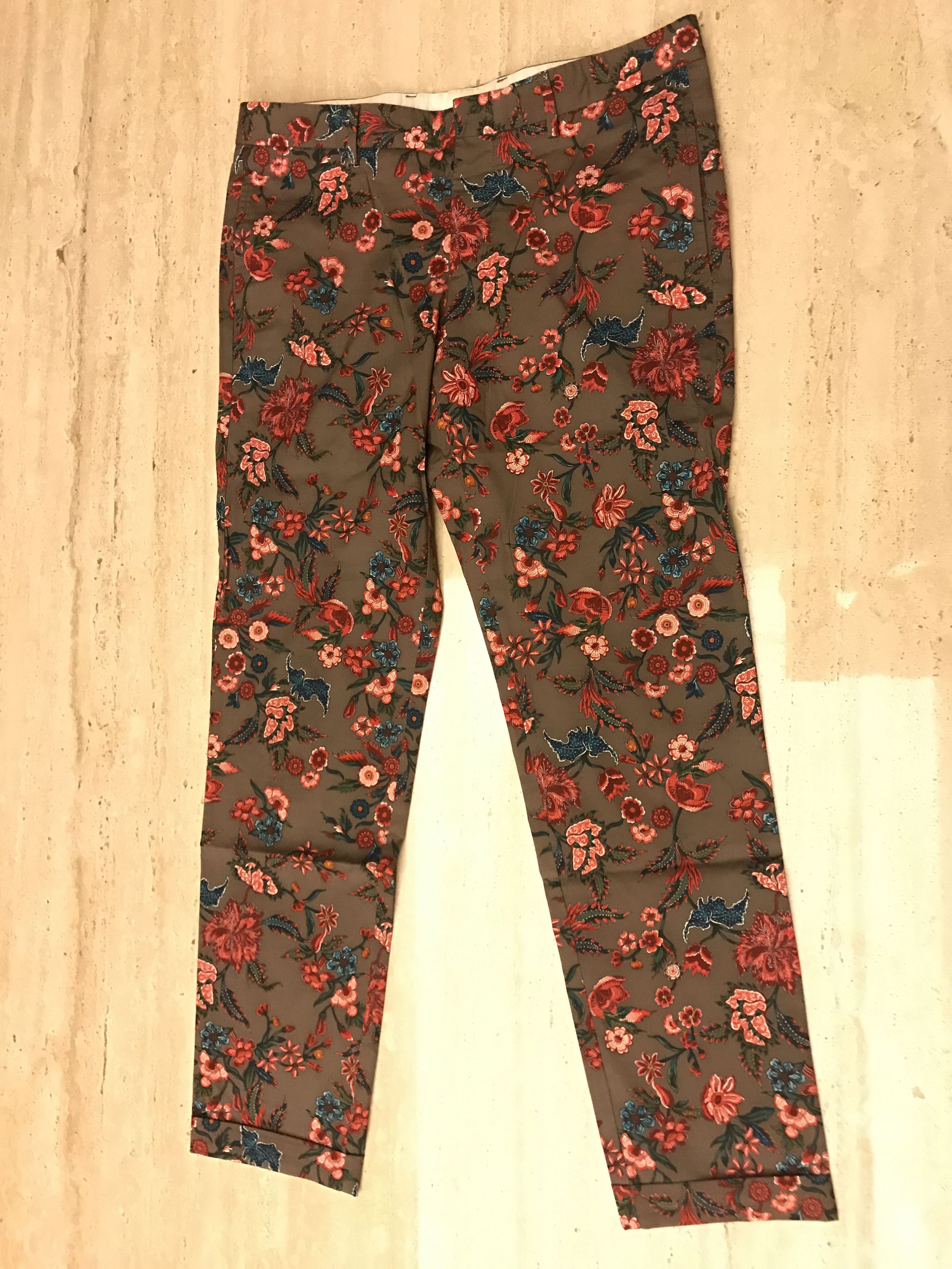 Gucci floral brown riding pants Size US 30 / EU 46 - 1 Thumbnail