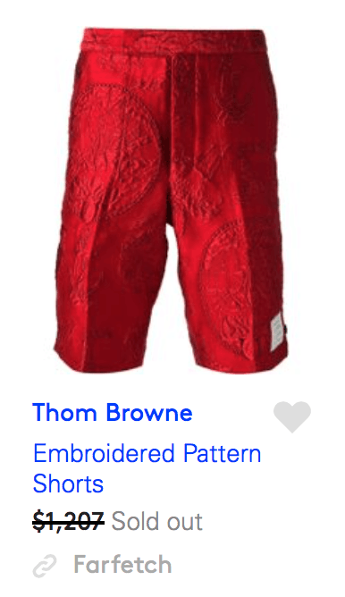 Thom Browne $1,207 embroidered red shorts Size US 30 / EU 46 - 1 Thumbnail