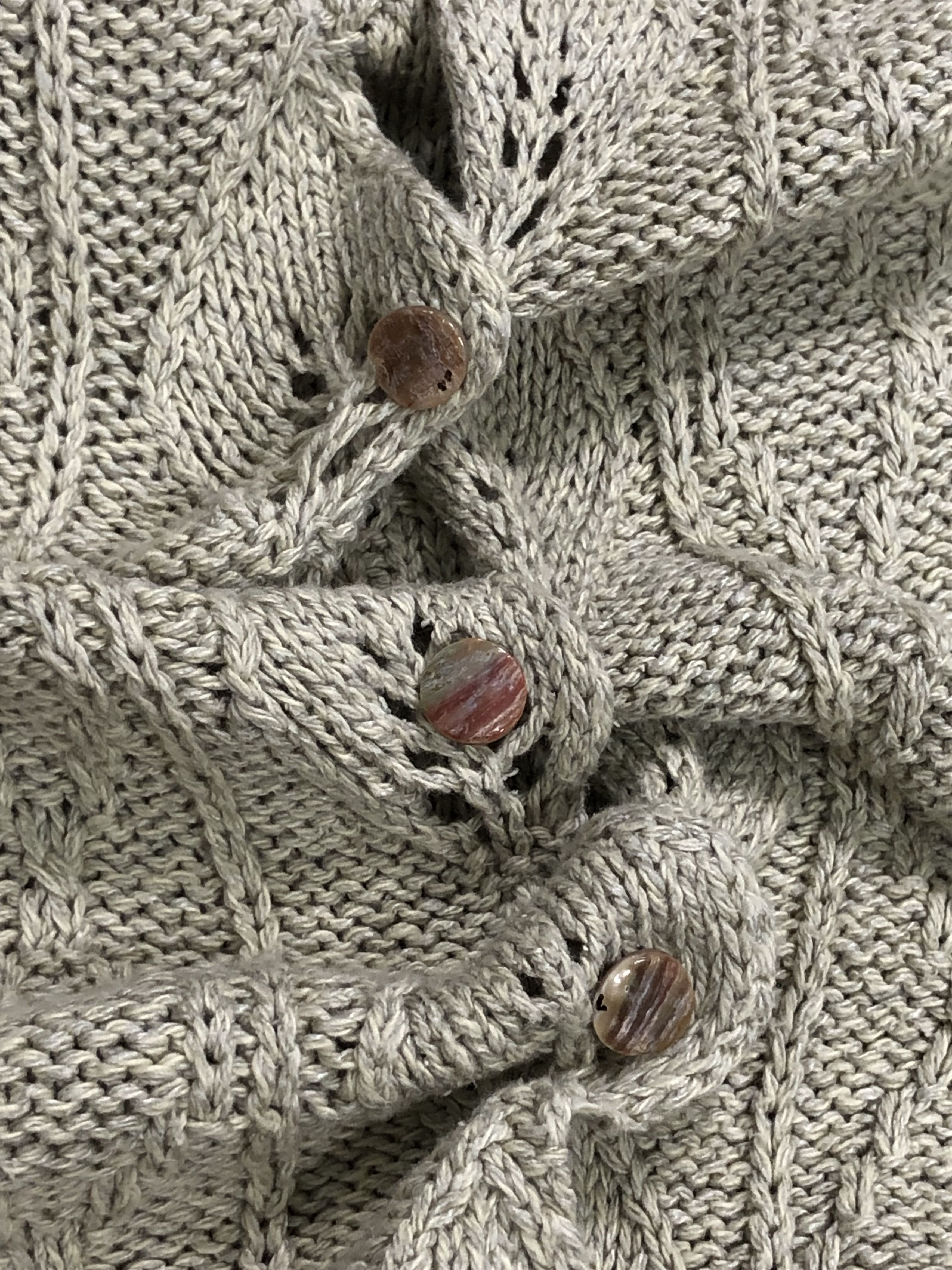 United Colors Of Benetton TEXTURED KNIT CROP CARDIGAN Size M / US 6-8 / IT 42-44 - 9 Thumbnail