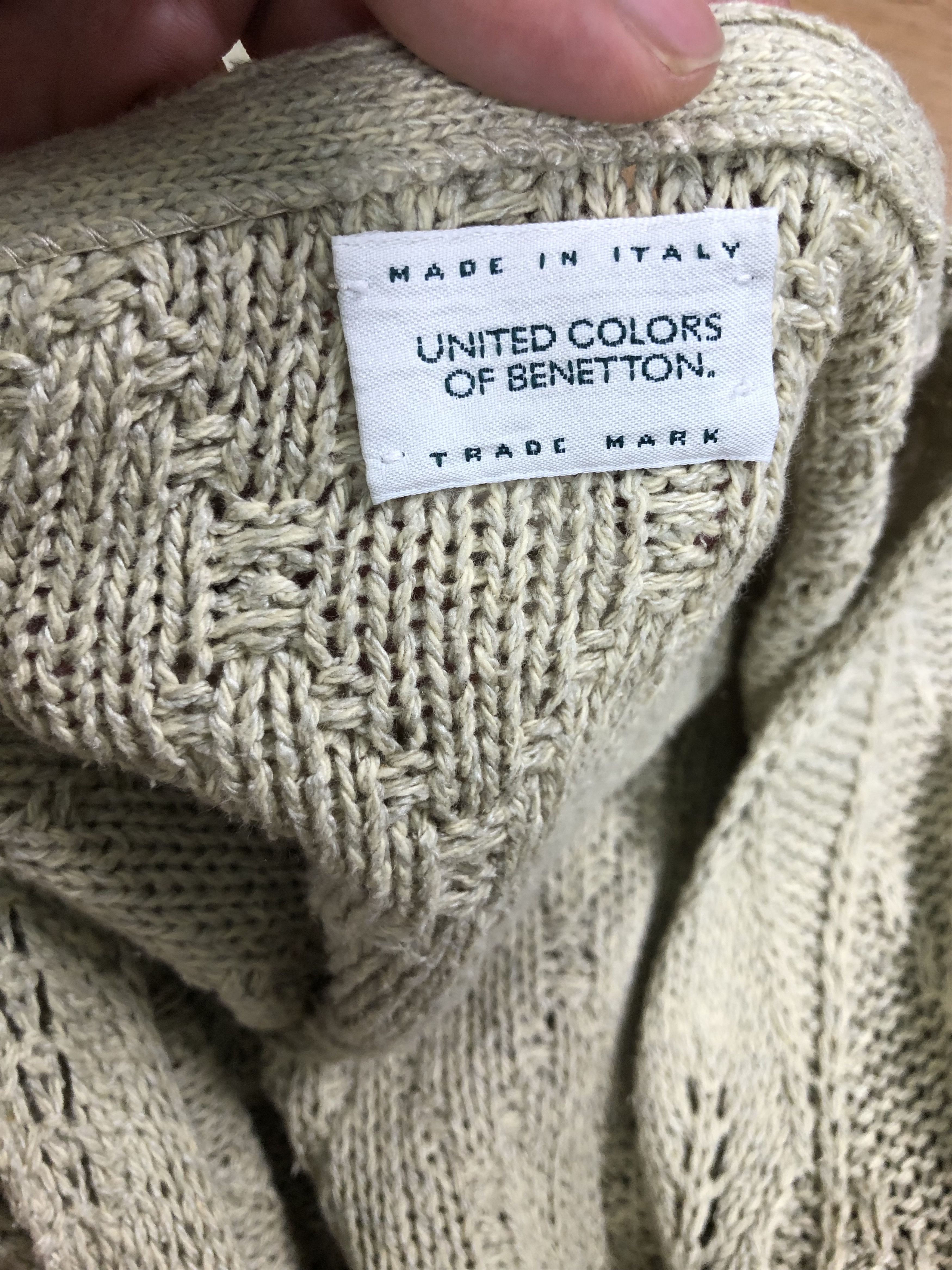 United Colors Of Benetton TEXTURED KNIT CROP CARDIGAN Size M / US 6-8 / IT 42-44 - 8 Thumbnail