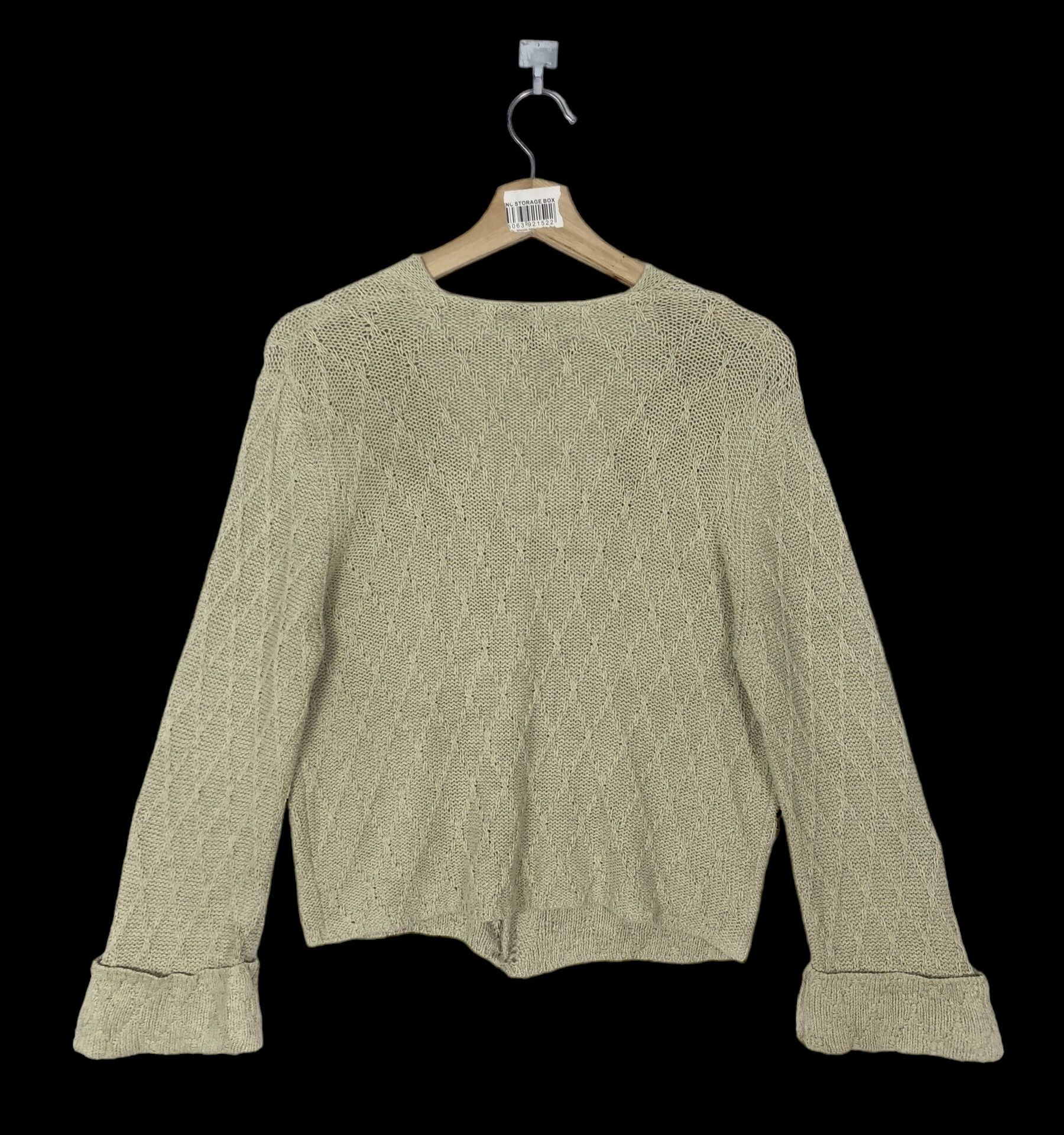 United Colors Of Benetton TEXTURED KNIT CROP CARDIGAN Size M / US 6-8 / IT 42-44 - 2 Thumbnail