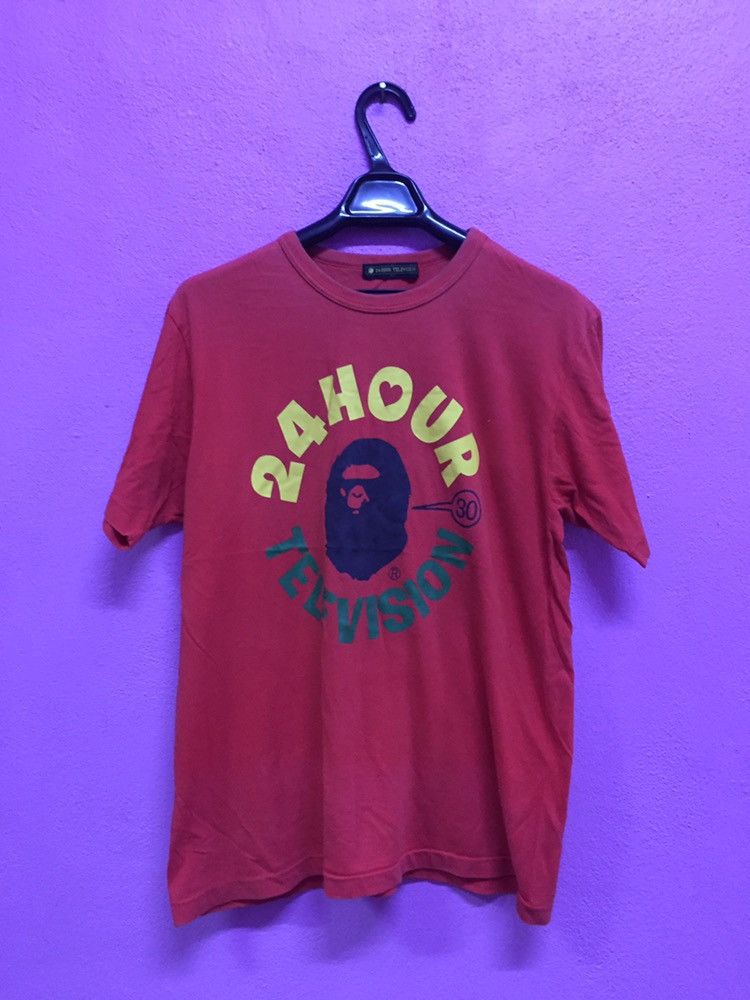 Japanese Brand Bape 24 Hour Television Tee Size L Size US L / EU 52-54 / 3 - 1 Thumbnail