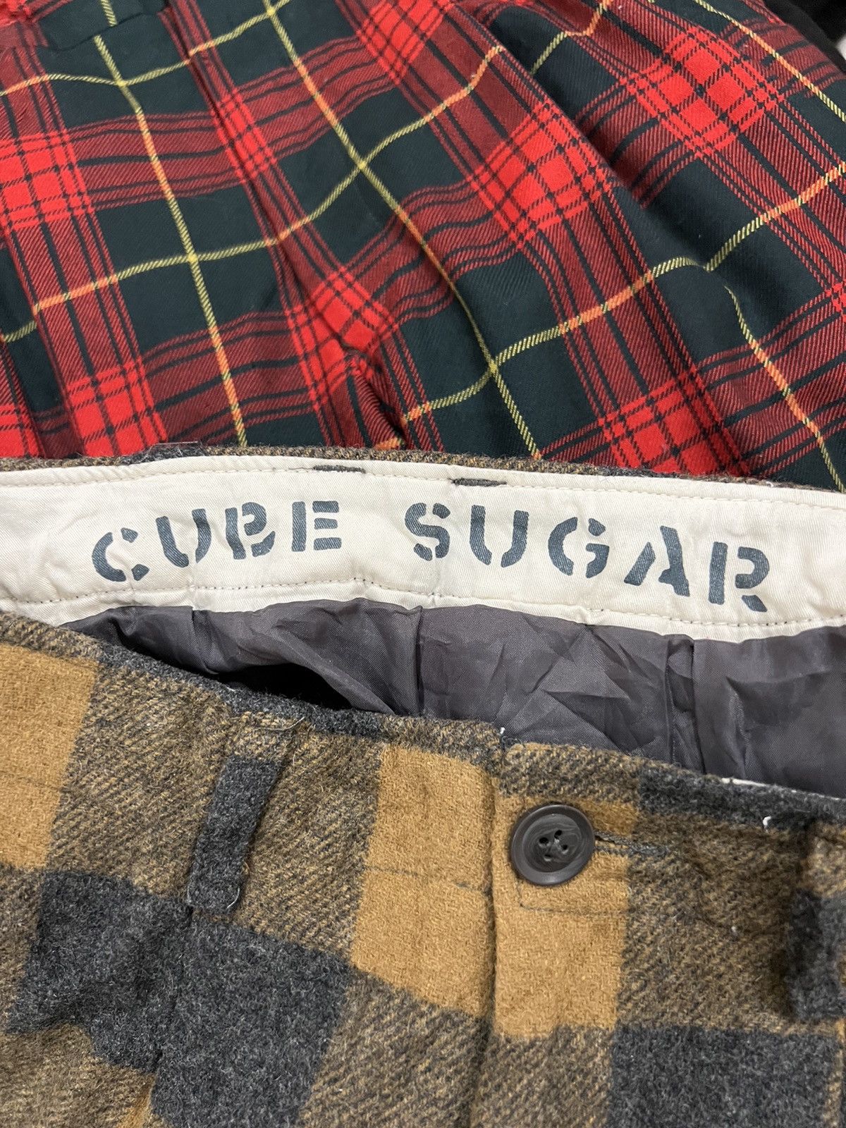 Japanese Brand Japanese Brand Cube Sugar Plaid Tartan 3 Quarter Wool Pant Size US 28 / EU 44 - 8 Thumbnail