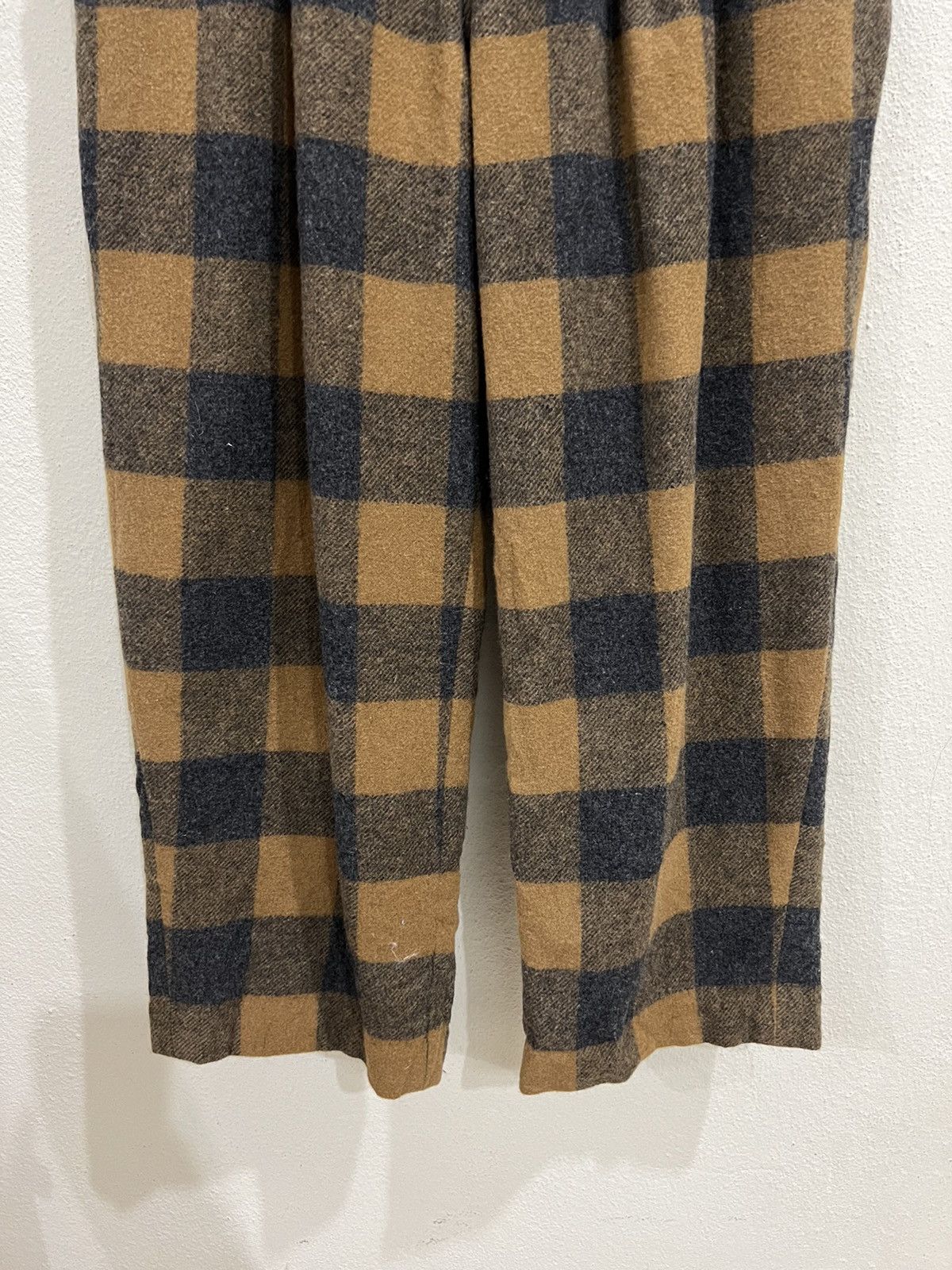 Japanese Brand Japanese Brand Cube Sugar Plaid Tartan 3 Quarter Wool Pant Size US 28 / EU 44 - 4 Thumbnail