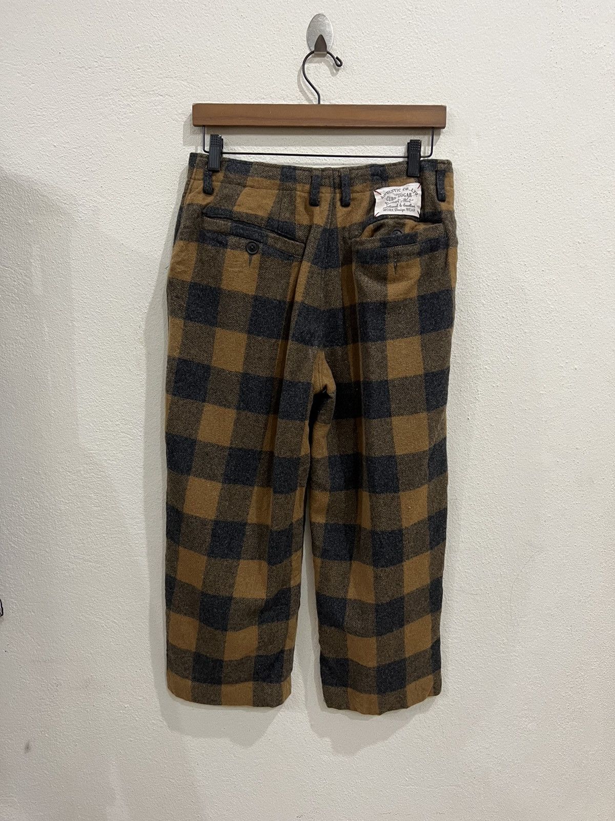 Japanese Brand Japanese Brand Cube Sugar Plaid Tartan 3 Quarter Wool Pant Size US 28 / EU 44 - 5 Thumbnail