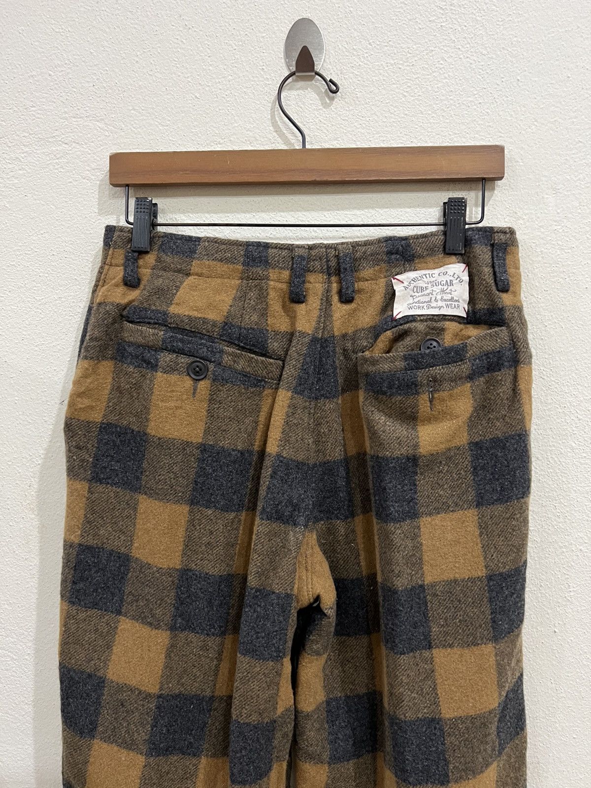 Japanese Brand Japanese Brand Cube Sugar Plaid Tartan 3 Quarter Wool Pant Size US 28 / EU 44 - 6 Thumbnail