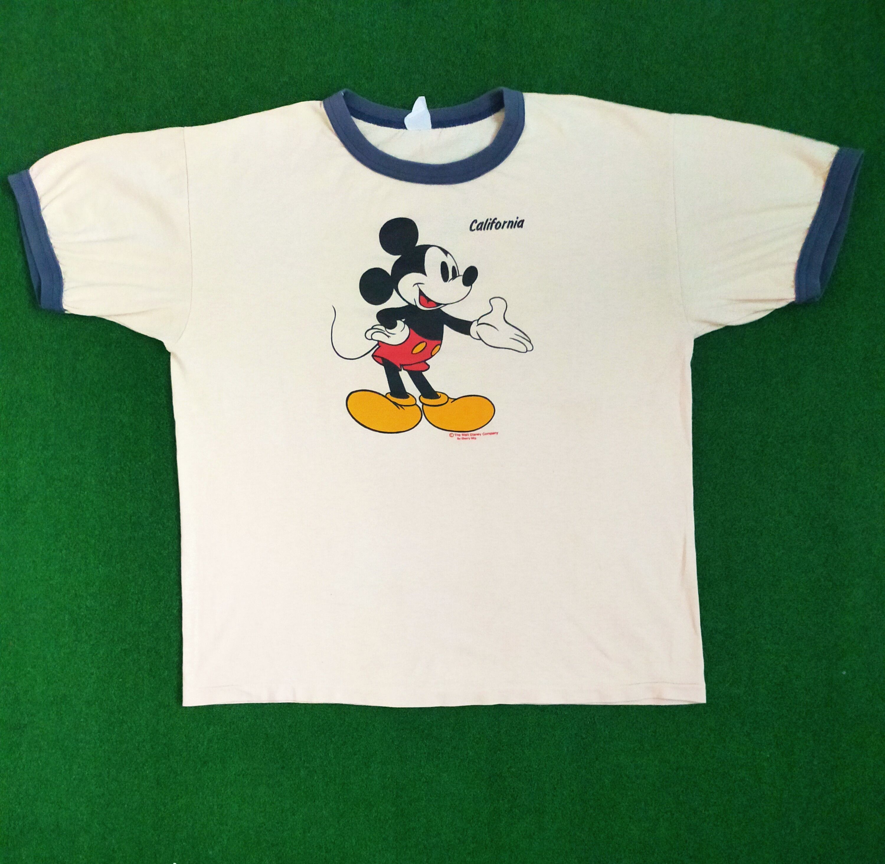 Disney × Mickey Mouse × Vintage VINTAGE RINGER MICKEY MOUSE CALIFORNIA ...