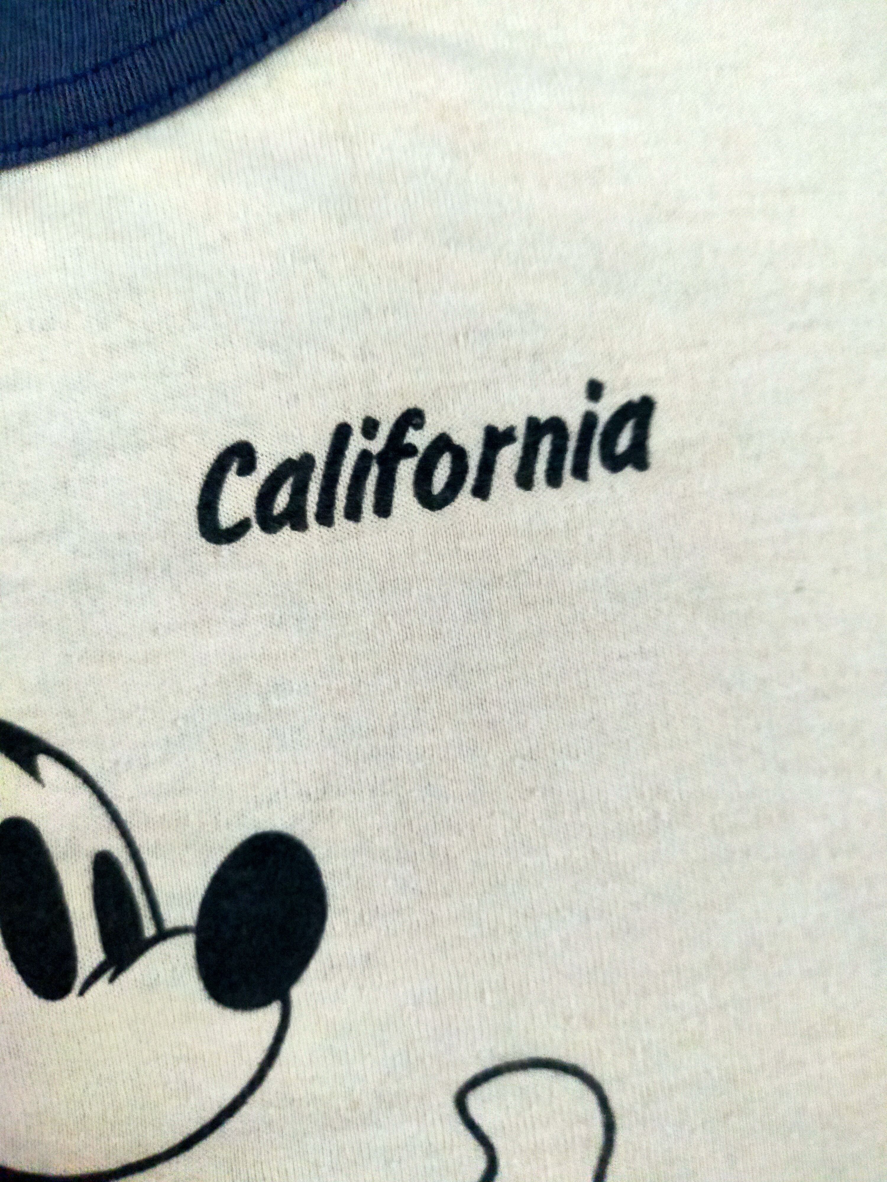 Disney VINTAGE RINGER MICKEY MOUSE CALIFORNIA Size US L / EU 52-54 / 3 - 5 Thumbnail
