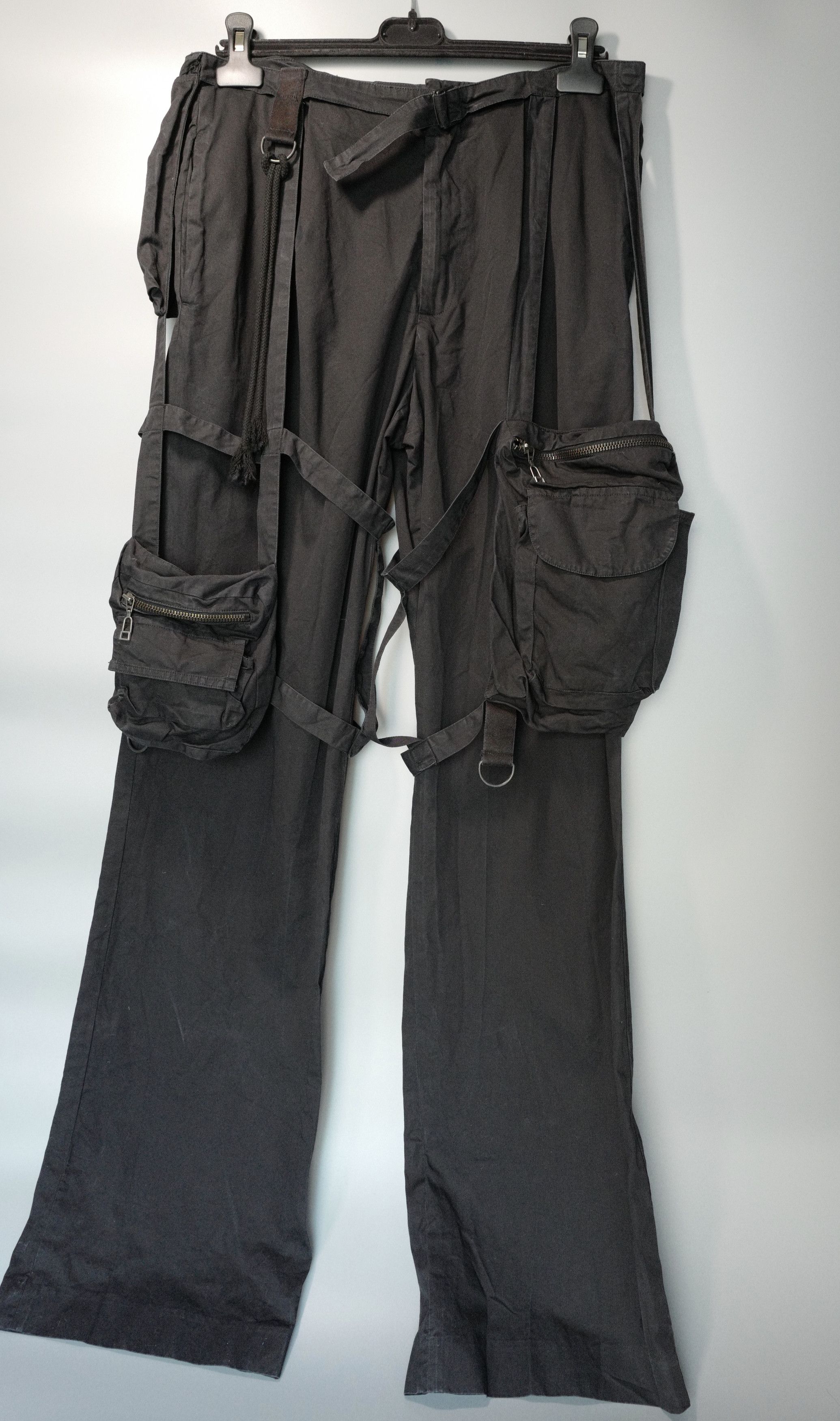 image of Raf Simons "original Version" 2003 Consumed Bondage Pants in Black, Men's (Size 32)