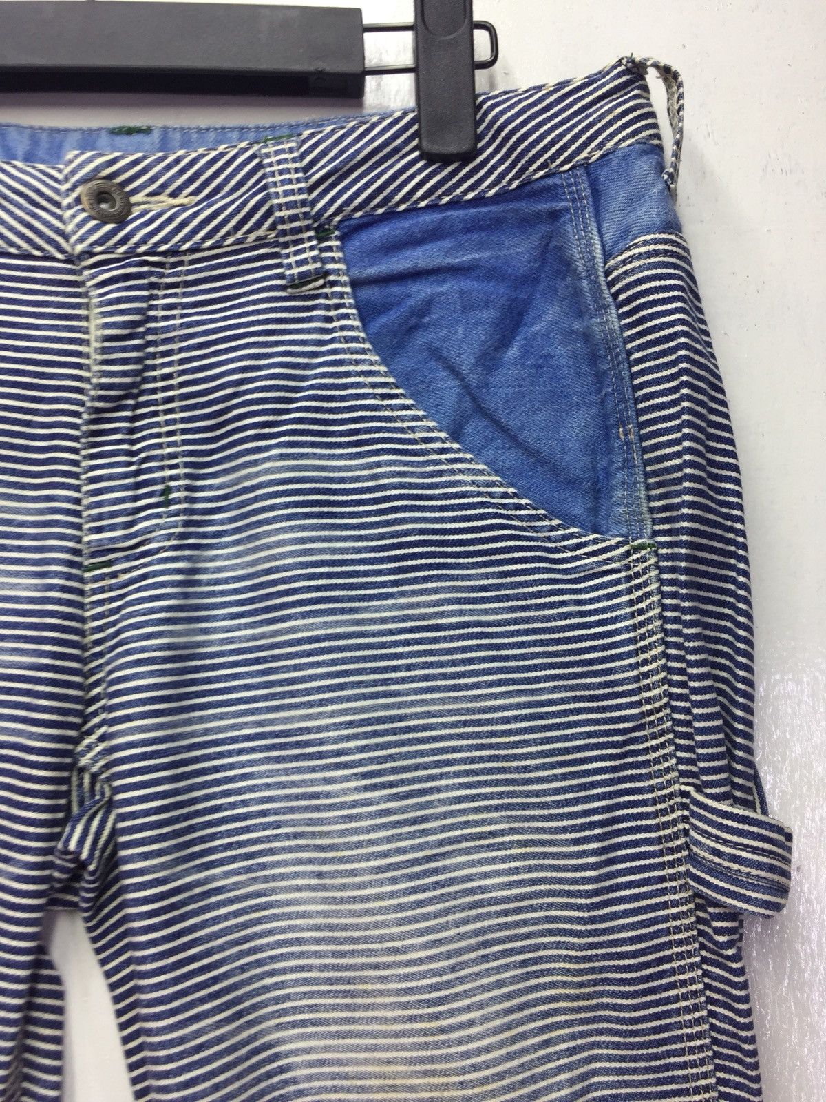 Japanese Brand Vintage Heart Market Stripe Pant Size US 30 / EU 46 - 4 Thumbnail