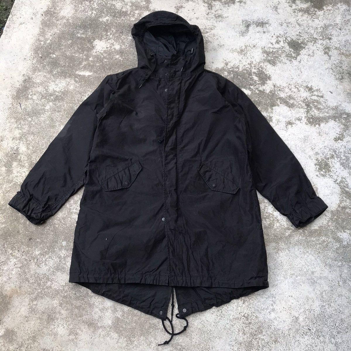 United Arrows x military Parka Black jacket