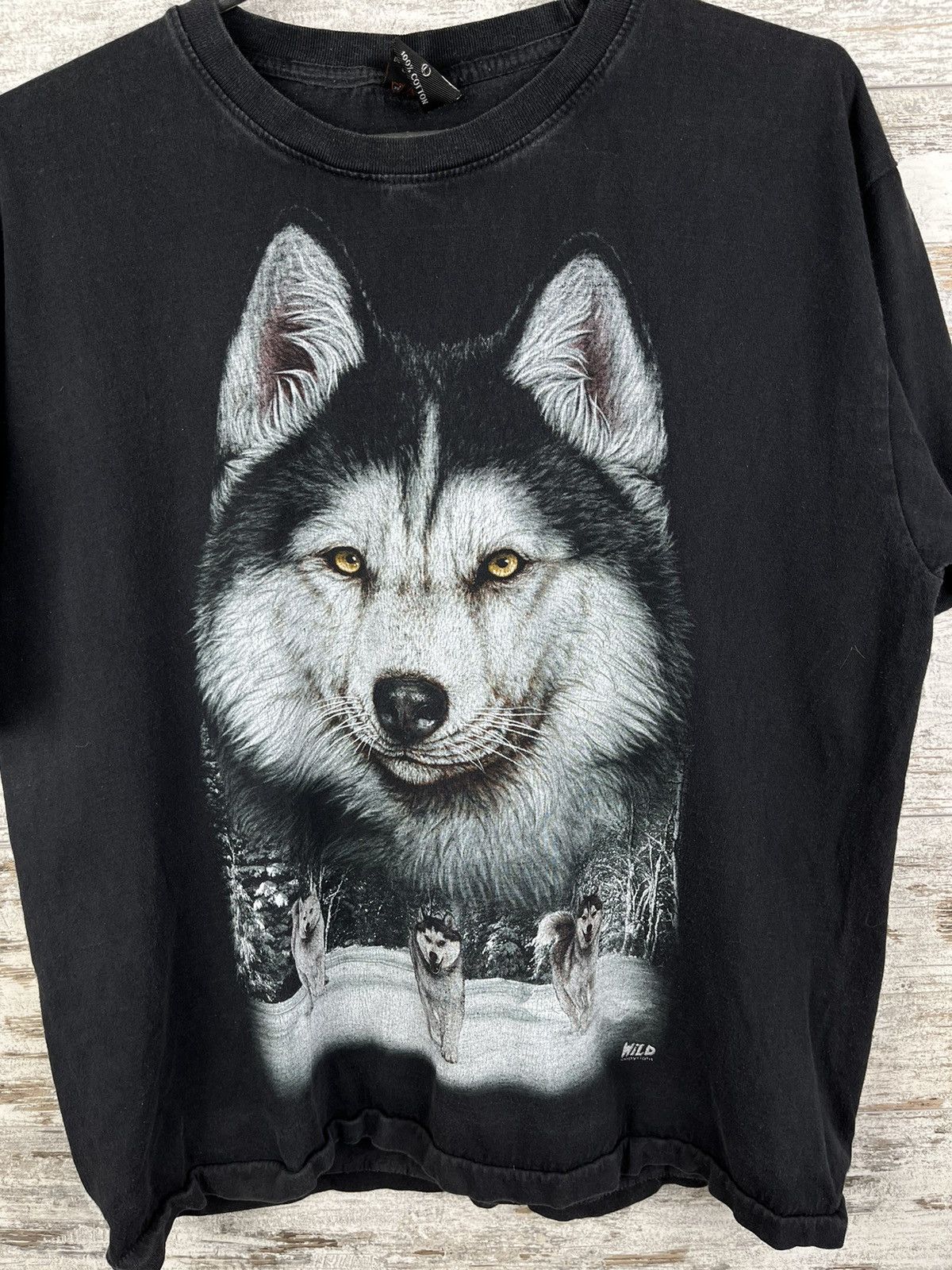 Vintage Vintage Wolf streetwear animal tee size L Size US L / EU 52-54 / 3 - 7 Thumbnail