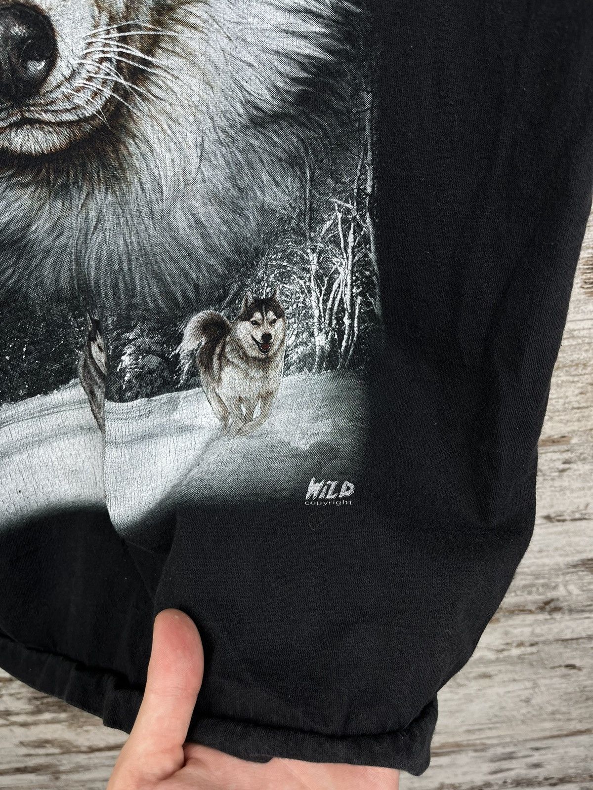 Vintage Vintage Wolf streetwear animal tee size L Size US L / EU 52-54 / 3 - 15 Thumbnail
