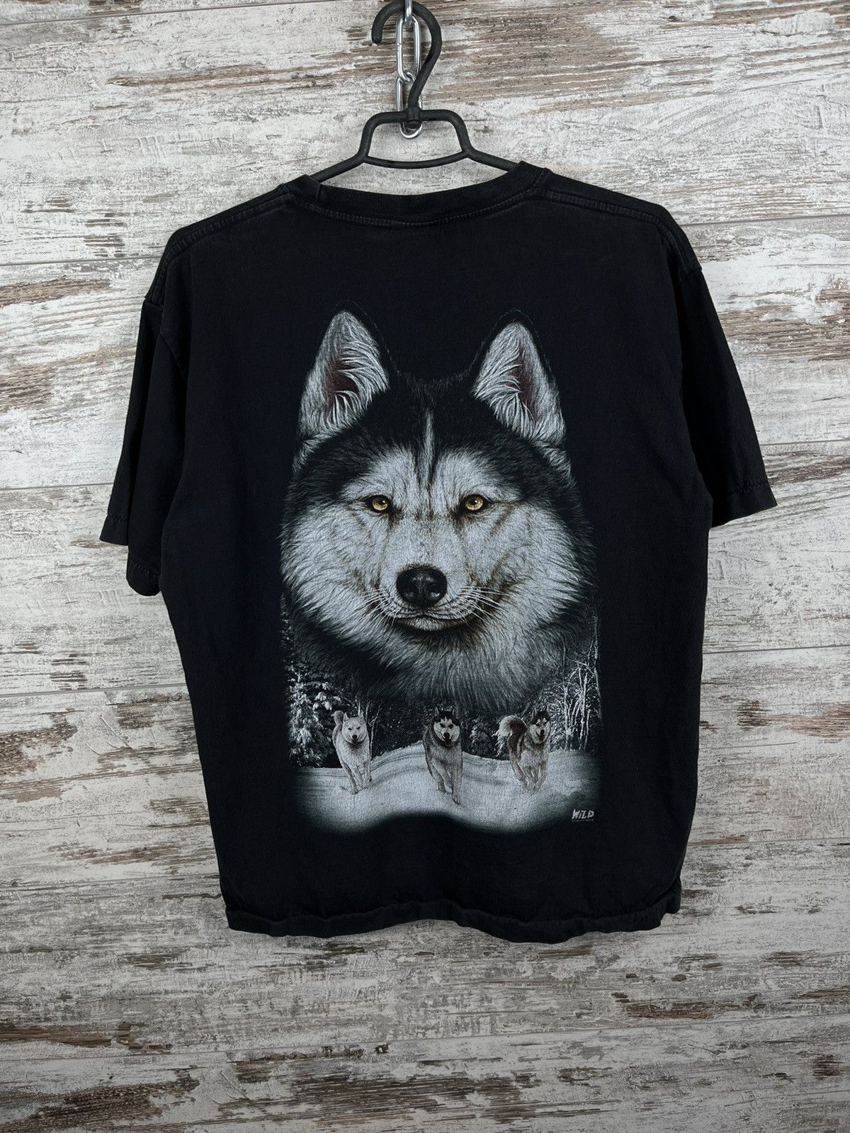 Vintage Vintage Wolf streetwear animal tee size L Size US L / EU 52-54 / 3 - 13 Thumbnail