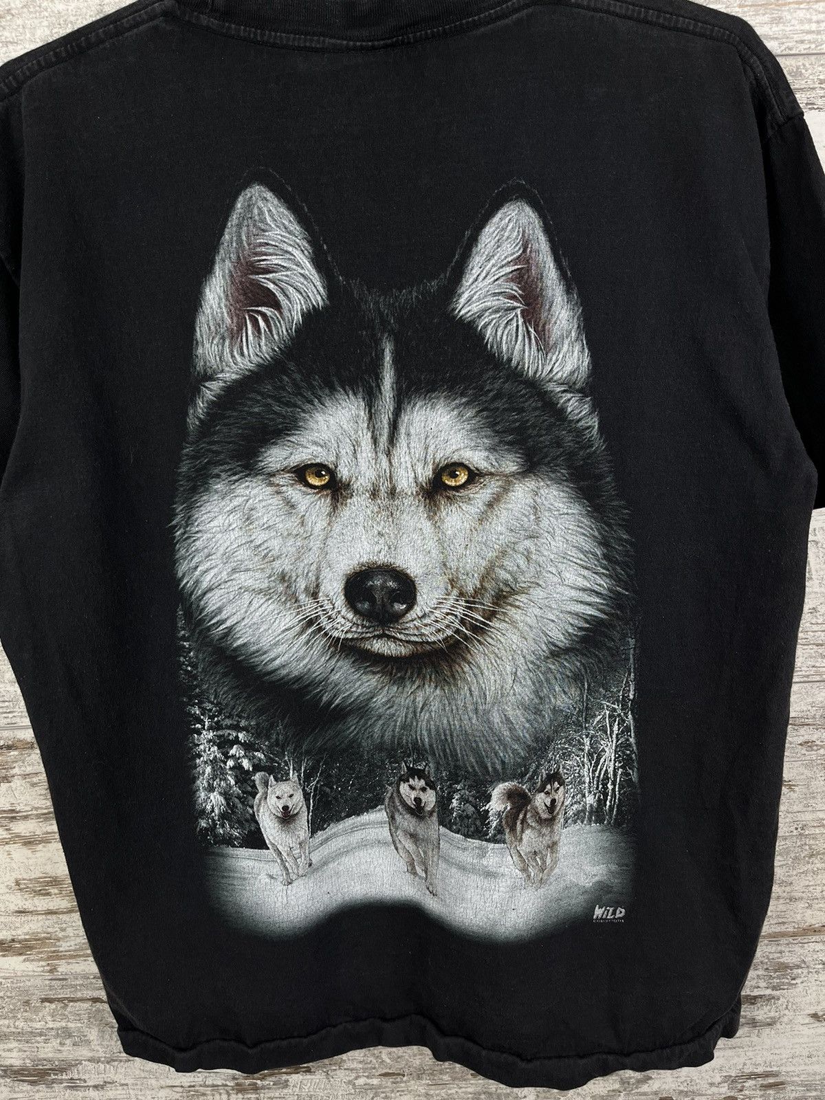 Vintage Vintage Wolf streetwear animal tee size L Size US L / EU 52-54 / 3 - 14 Thumbnail