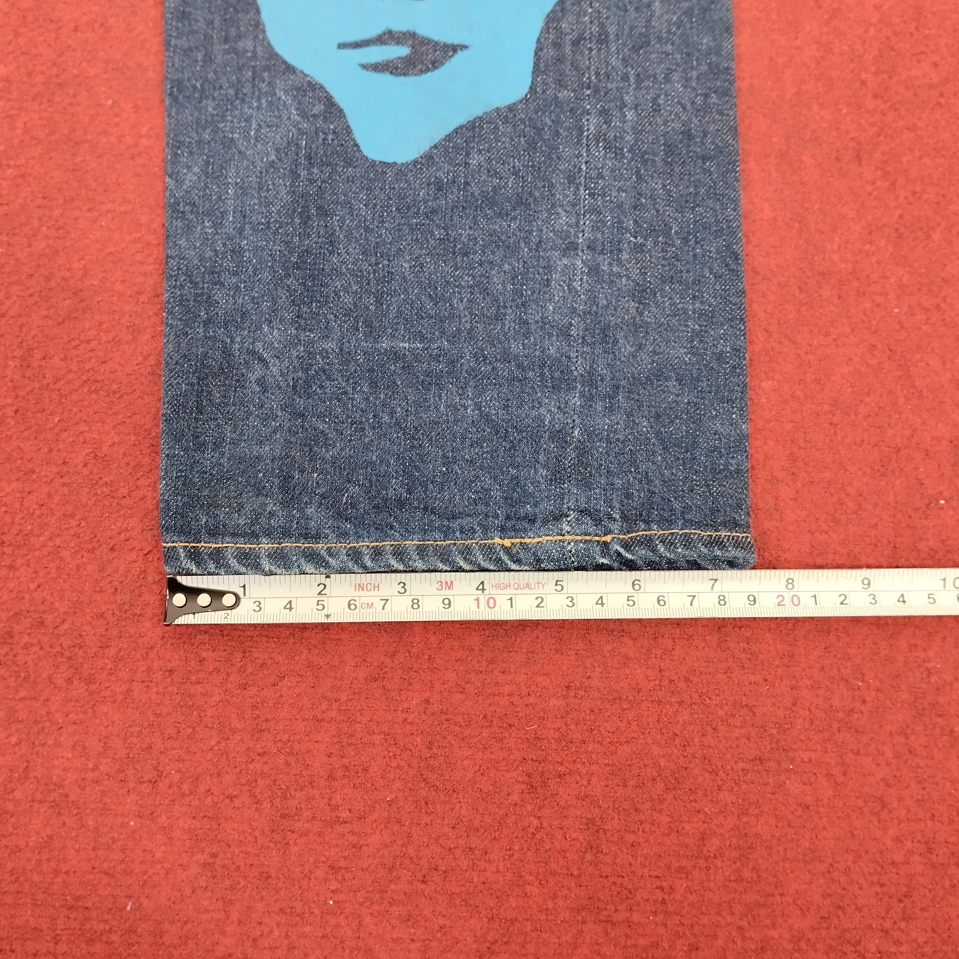 Hysteric Glamour × Japanese Brand × Vintage Hysteric Glamour Japanese Brand Custom Face Style Jeans Size US 27 - 20 Thumbnail
