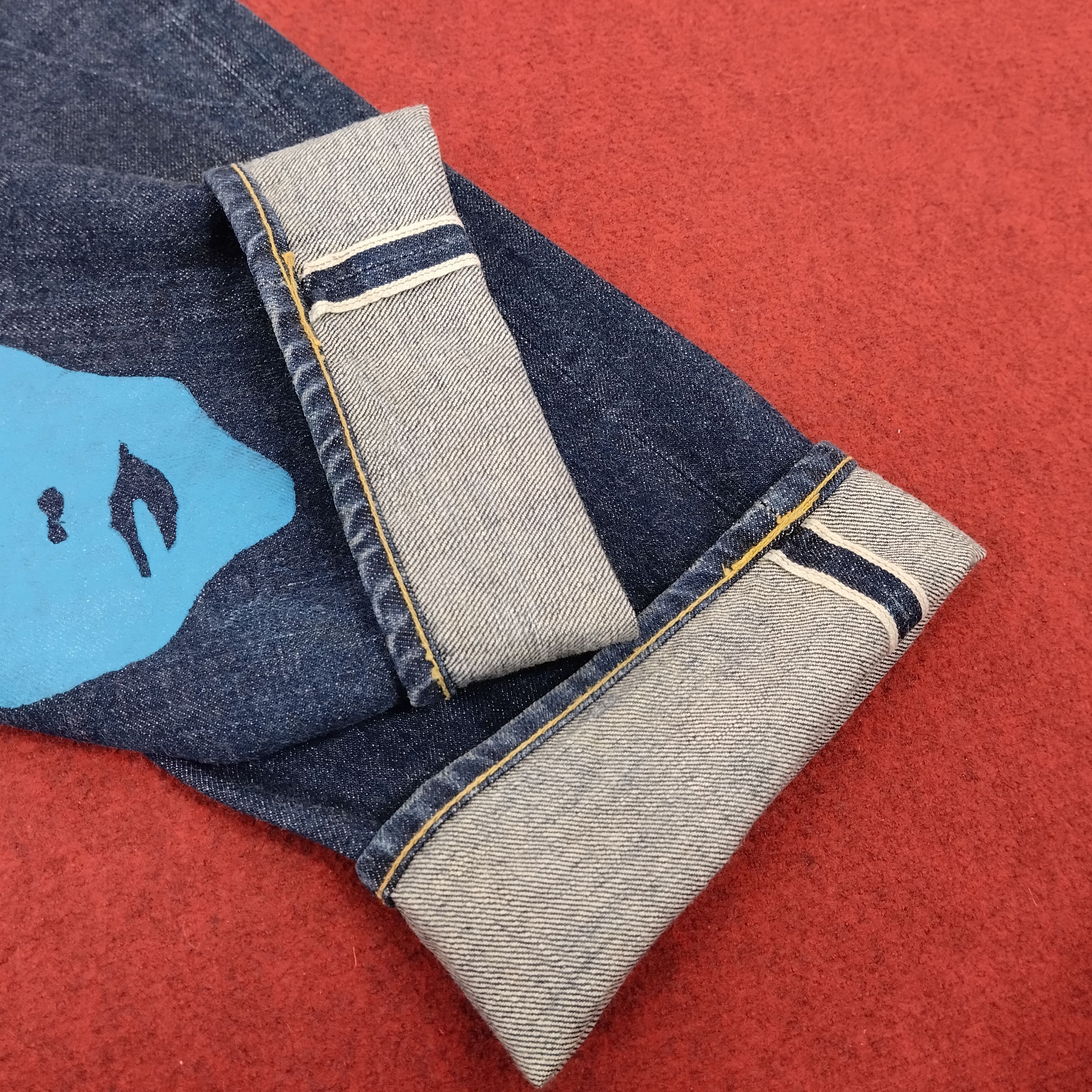 Hysteric Glamour × Japanese Brand × Vintage Hysteric Glamour Japanese Brand Custom Face Style Jeans Size US 27 - 15 Thumbnail