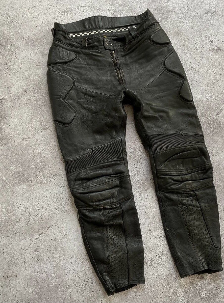 Genuine Leather Richa Vintage Leather Motorcycle Pants Size US 36 / EU 52 - 2 Thumbnail