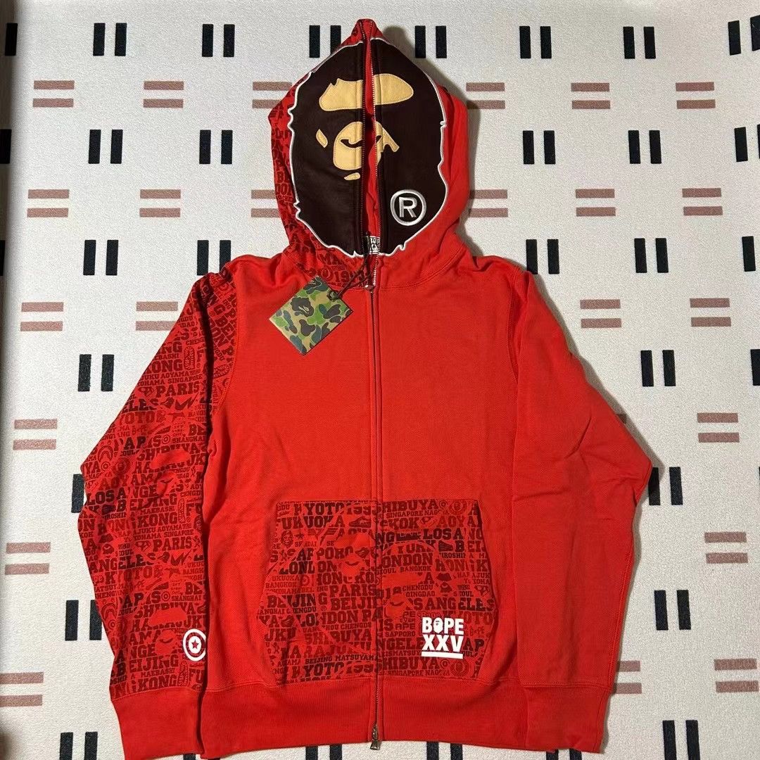 BAPE 25th ANNIV. 2ND APE FULL ZIP HOODIE