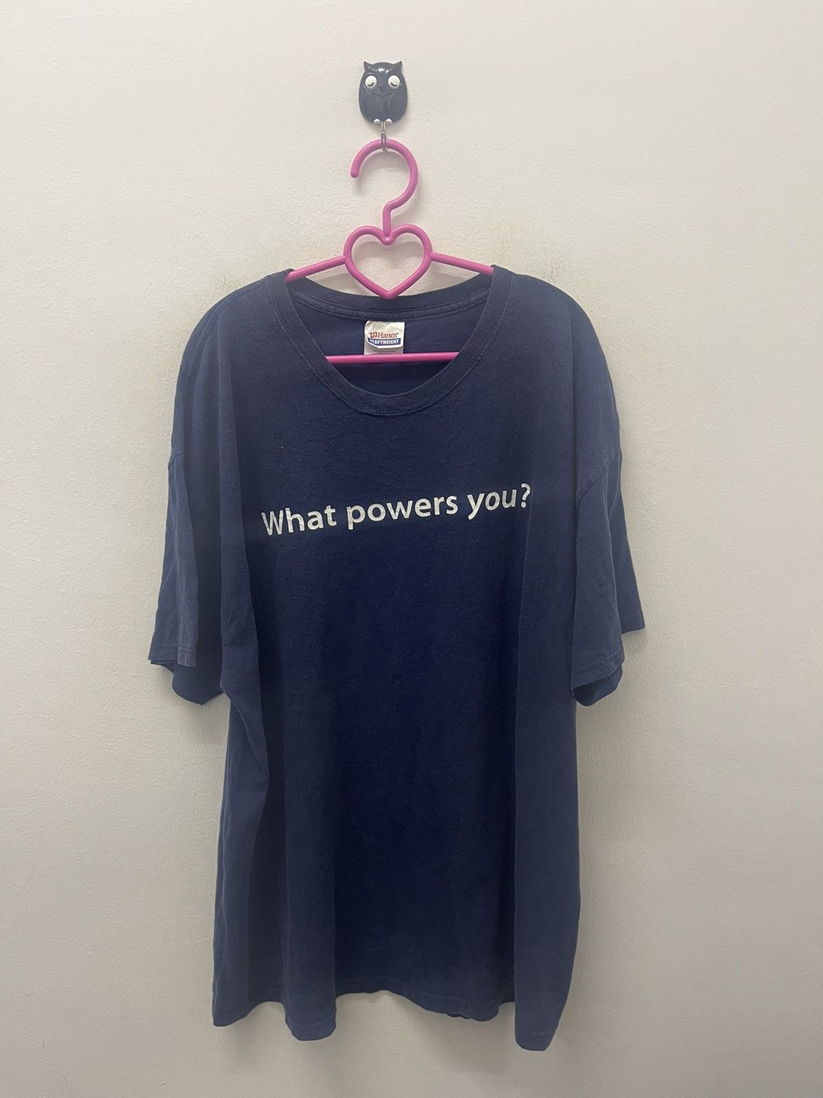 image of Vintage Rolls-Royce What Powers You? in Blue Black, Men's (Size XL)