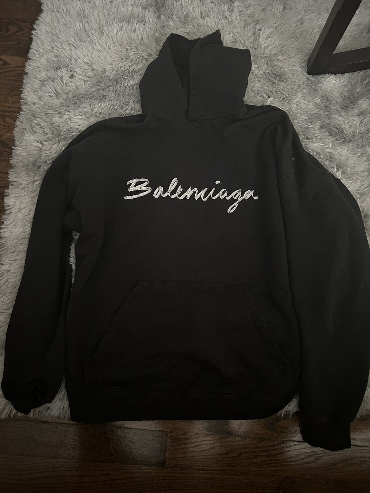 Balenciaga Balenciaga Script Hoodie | Grailed