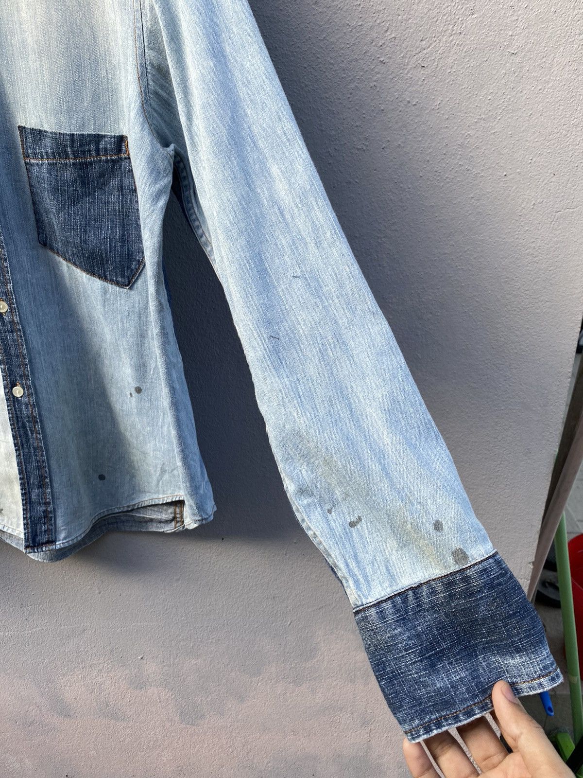 Johnbull Johnbull Reconstructed Multi Denim Kojima Genes Japan Size US L / EU 52-54 / 3 - 3 Thumbnail