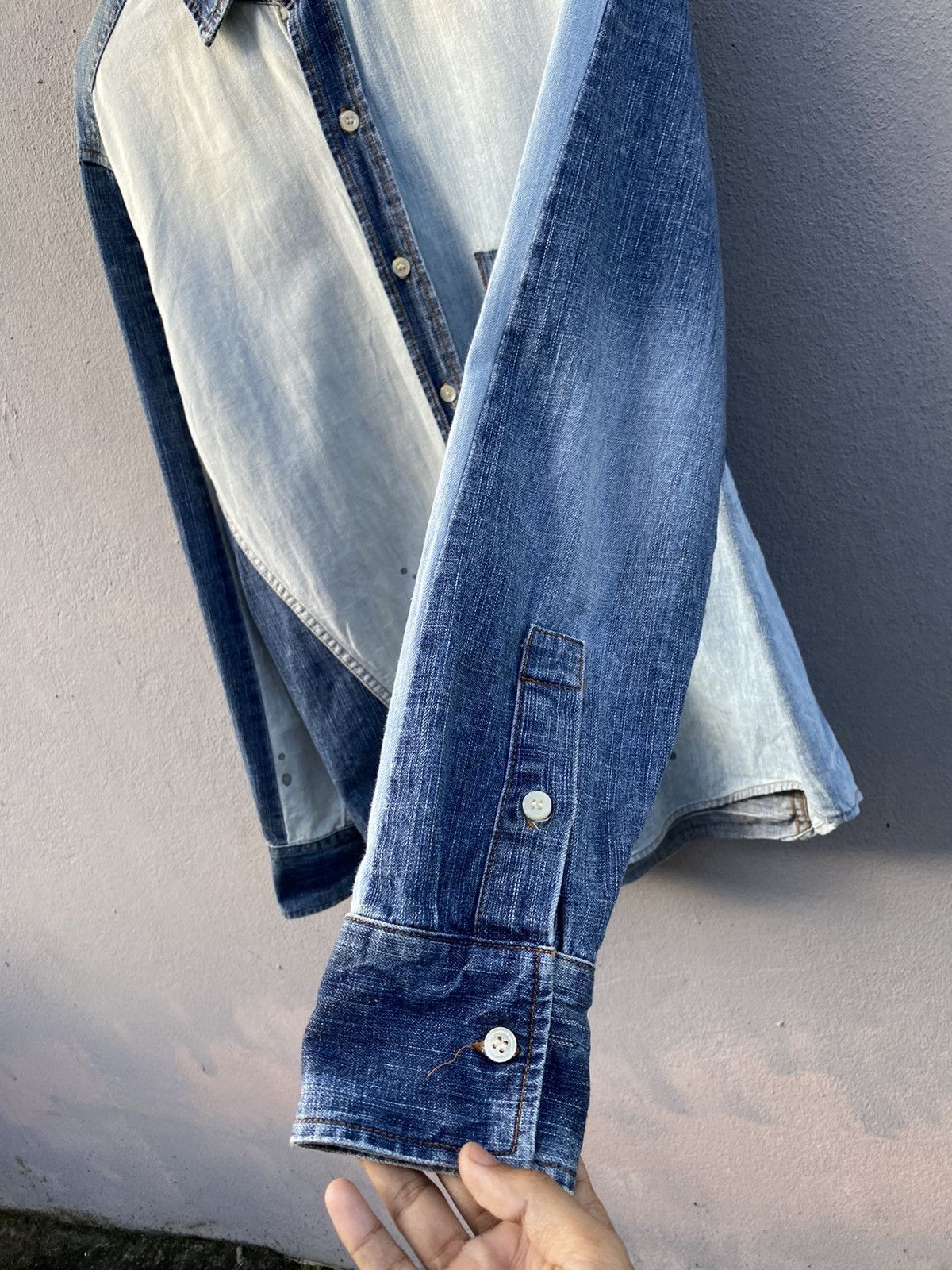 Johnbull Johnbull Reconstructed Multi Denim Kojima Genes Japan Size US L / EU 52-54 / 3 - 2 Thumbnail