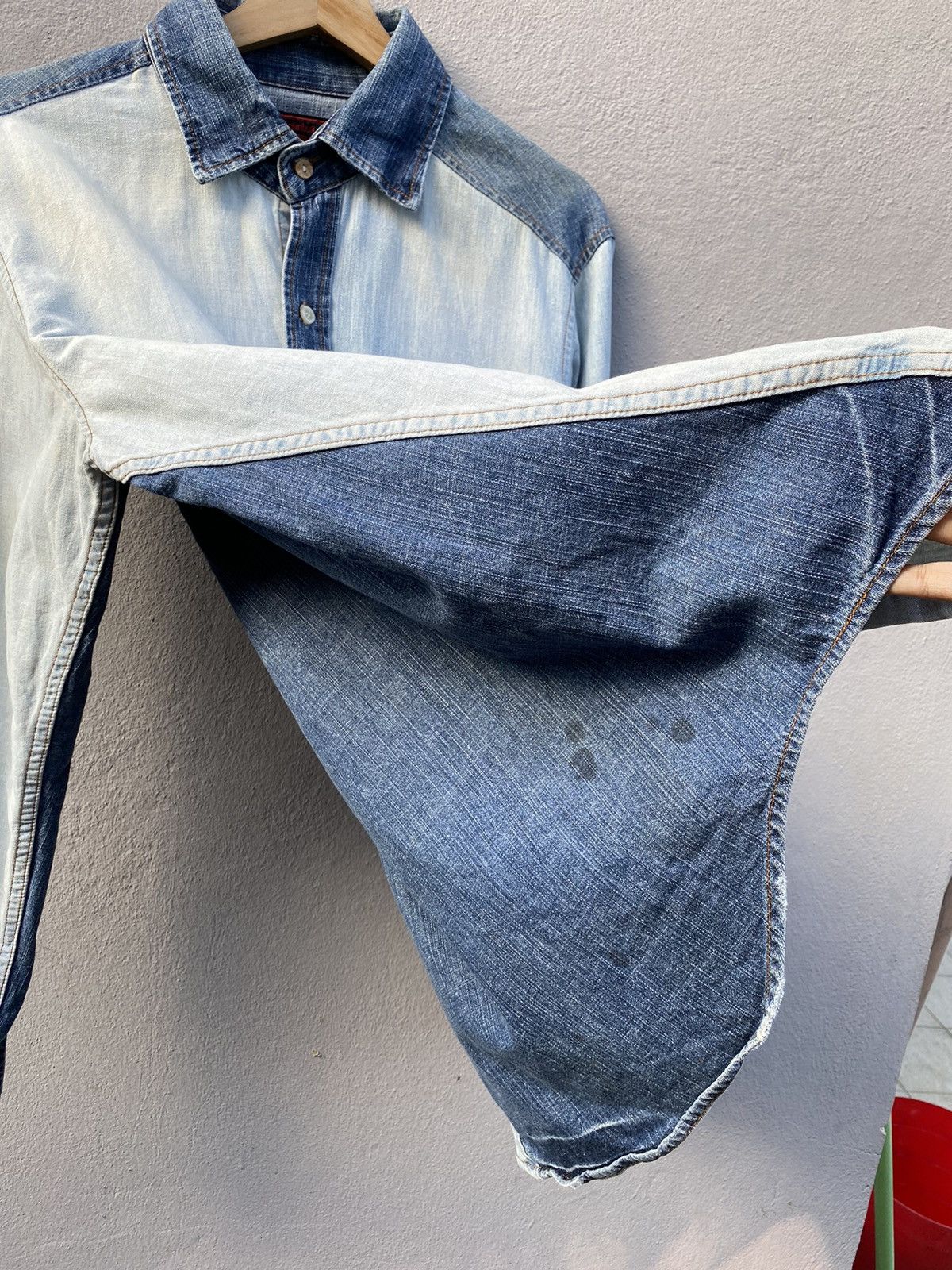 Johnbull Johnbull Reconstructed Multi Denim Kojima Genes Japan Size US L / EU 52-54 / 3 - 7 Thumbnail