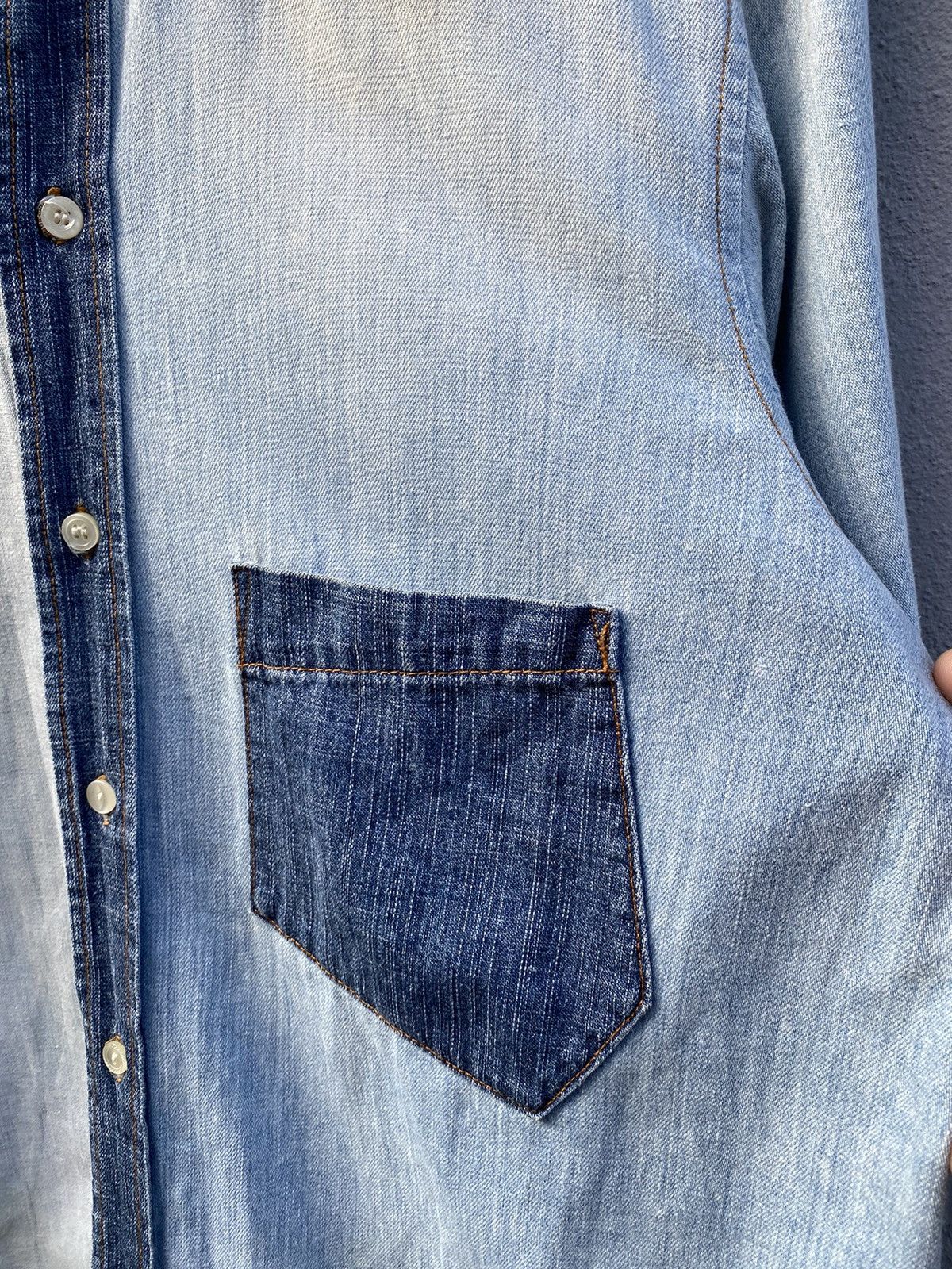 Johnbull Johnbull Reconstructed Multi Denim Kojima Genes Japan Size US L / EU 52-54 / 3 - 9 Thumbnail