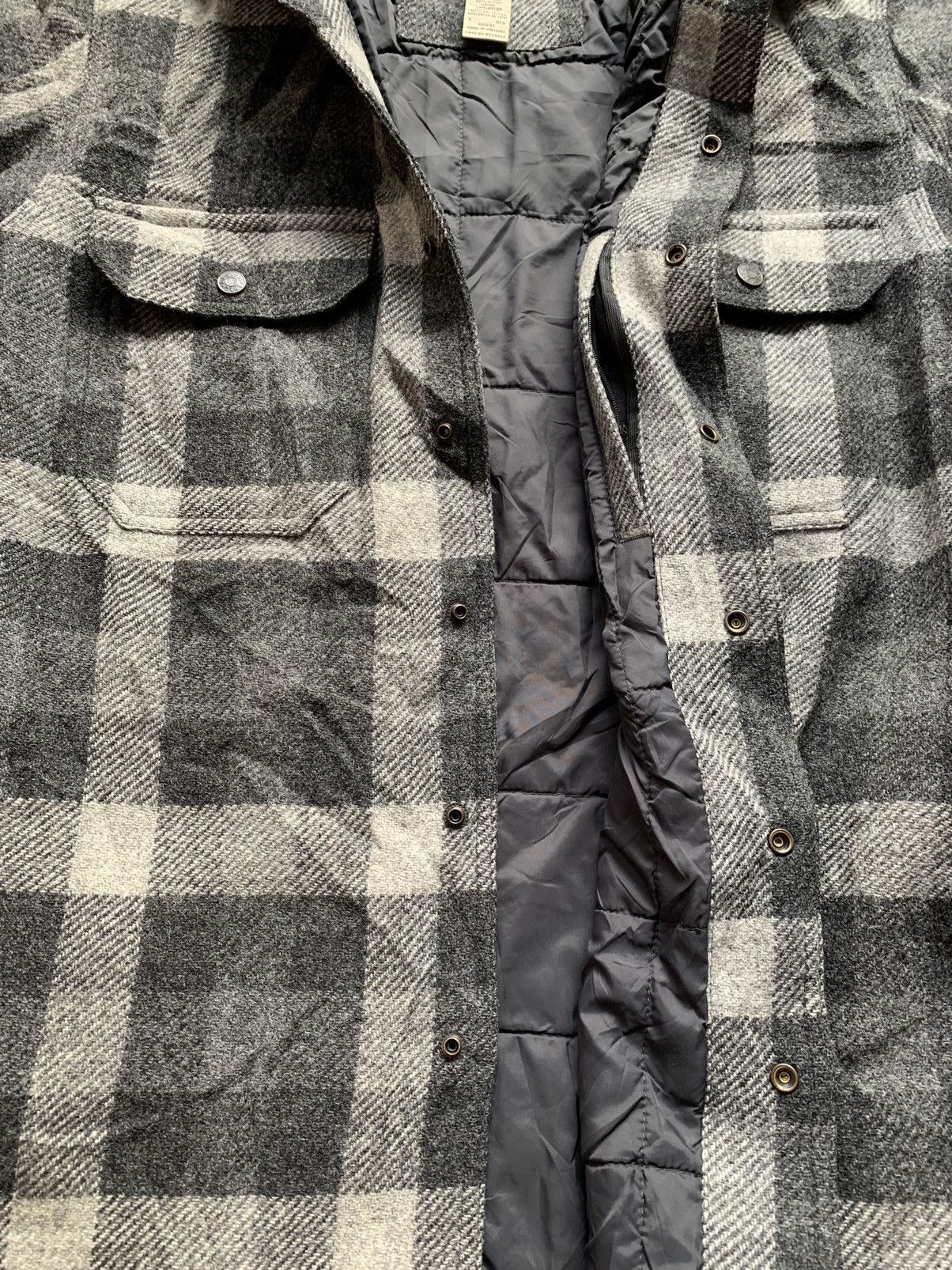 L.L. Bean LL Bean Wool Flannel Shirt Quilted Lining Snap Button Size US S / EU 44-46 / 1 - 4 Thumbnail