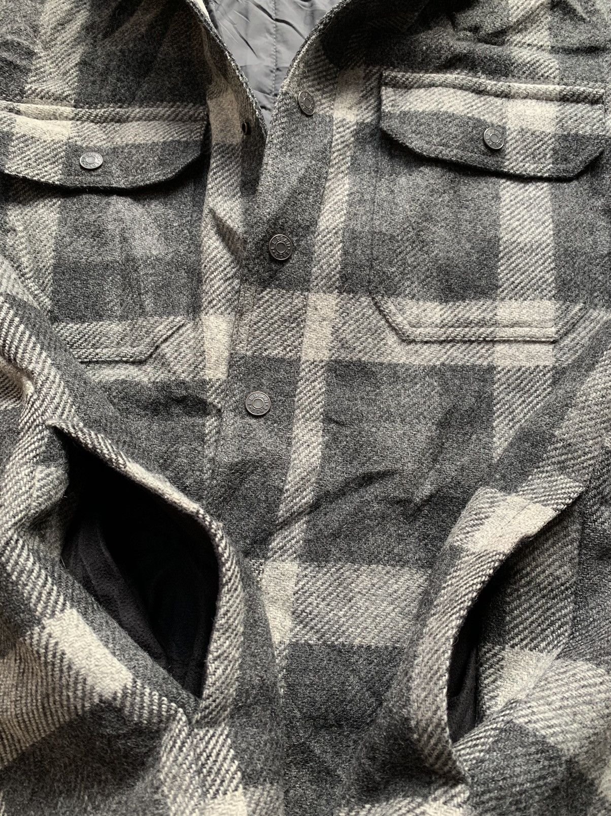 L.L. Bean LL Bean Wool Flannel Shirt Quilted Lining Snap Button Size US S / EU 44-46 / 1 - 6 Thumbnail